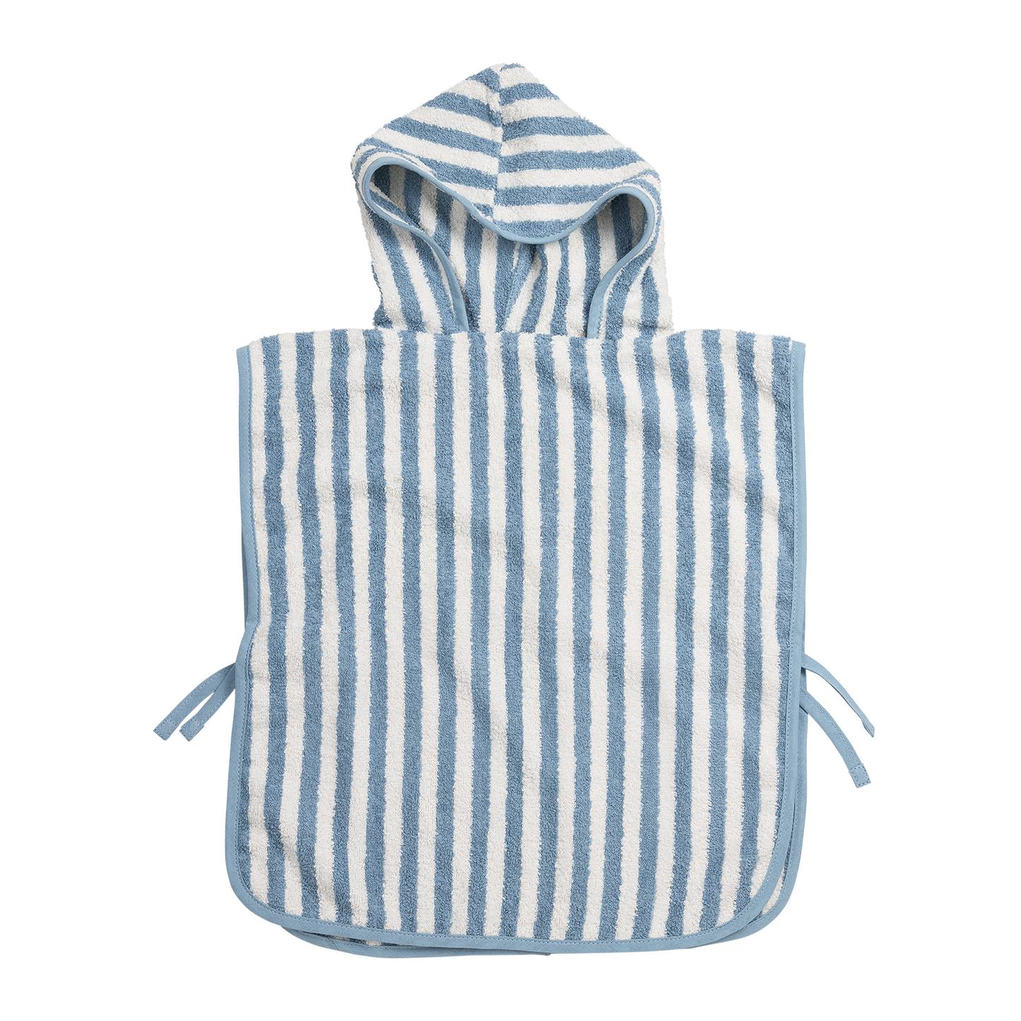 Bathponcho terry jacquard - Fat Stripe Jeans Blue