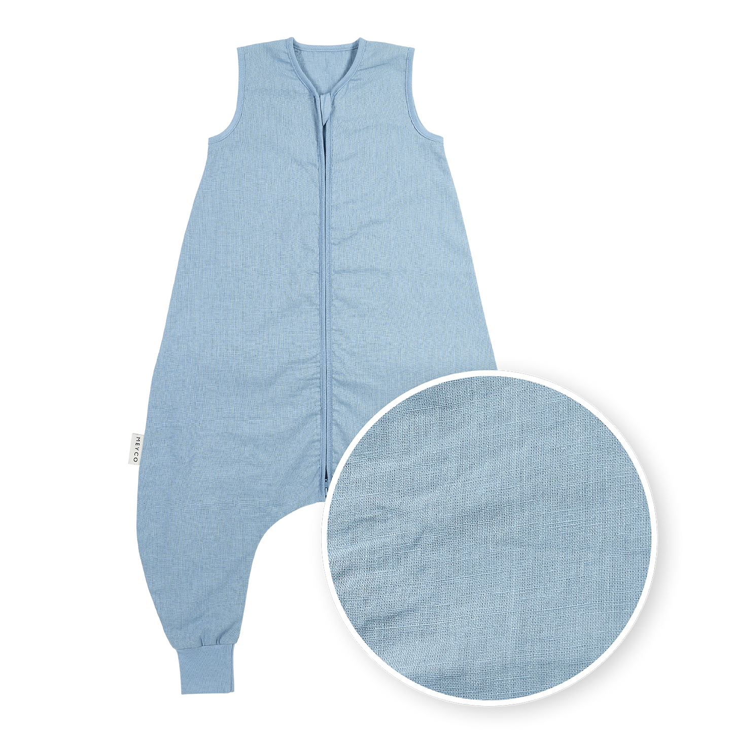 Sleeping bag jumper unlined linen - Jeans Blue