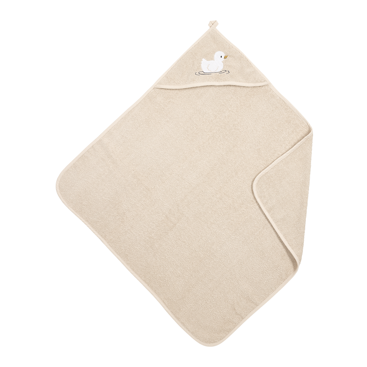 Kapuzentuch Frottee gestickt - Duck Soft Sand