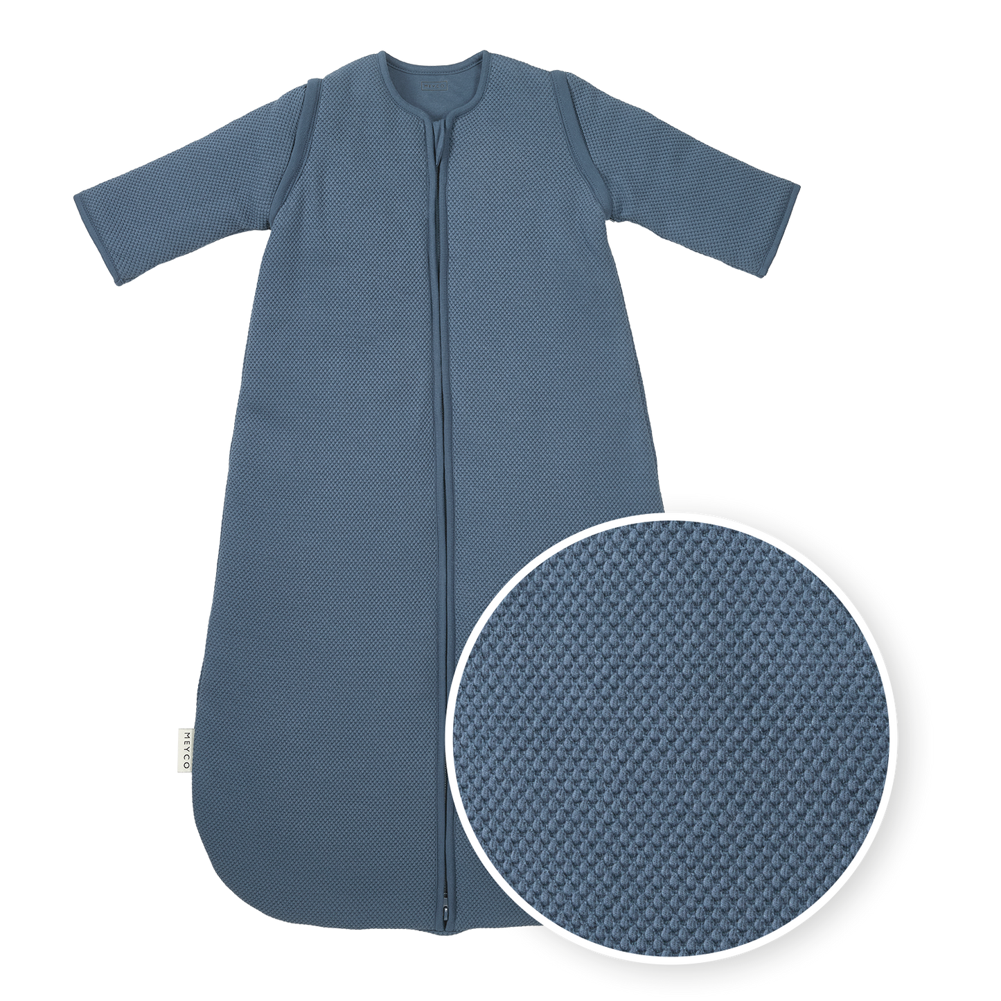 Studio sleeping bag lined detachable sleeves Classic - Indigo