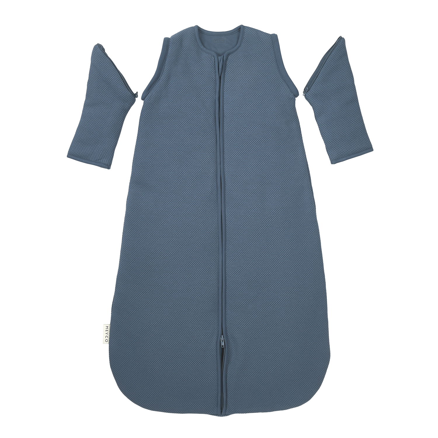 Studio slaapzak gevoerd afritsbare mouw Classic - Indigo