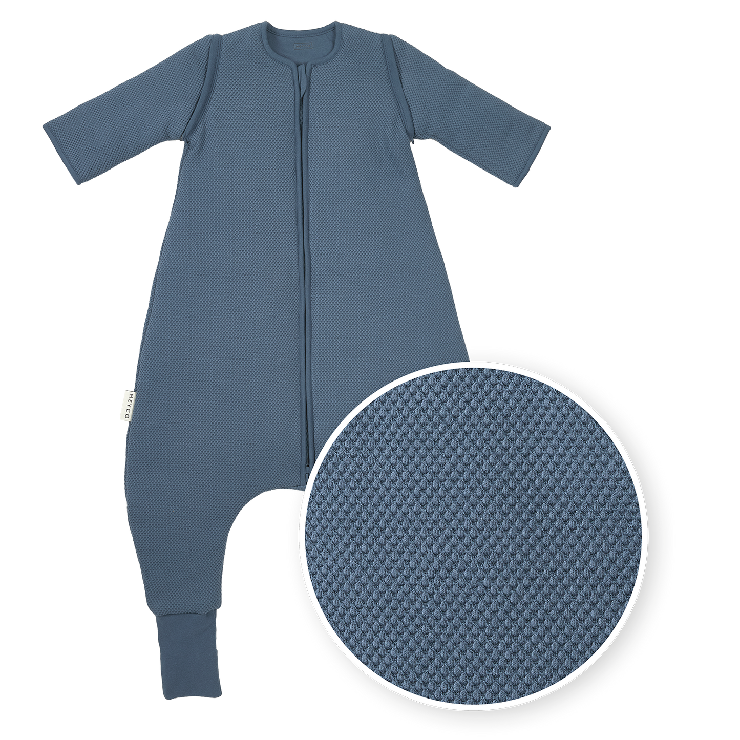 Studio jumper gevoerd afritsbare mouw met voetjes Classic - Indigo