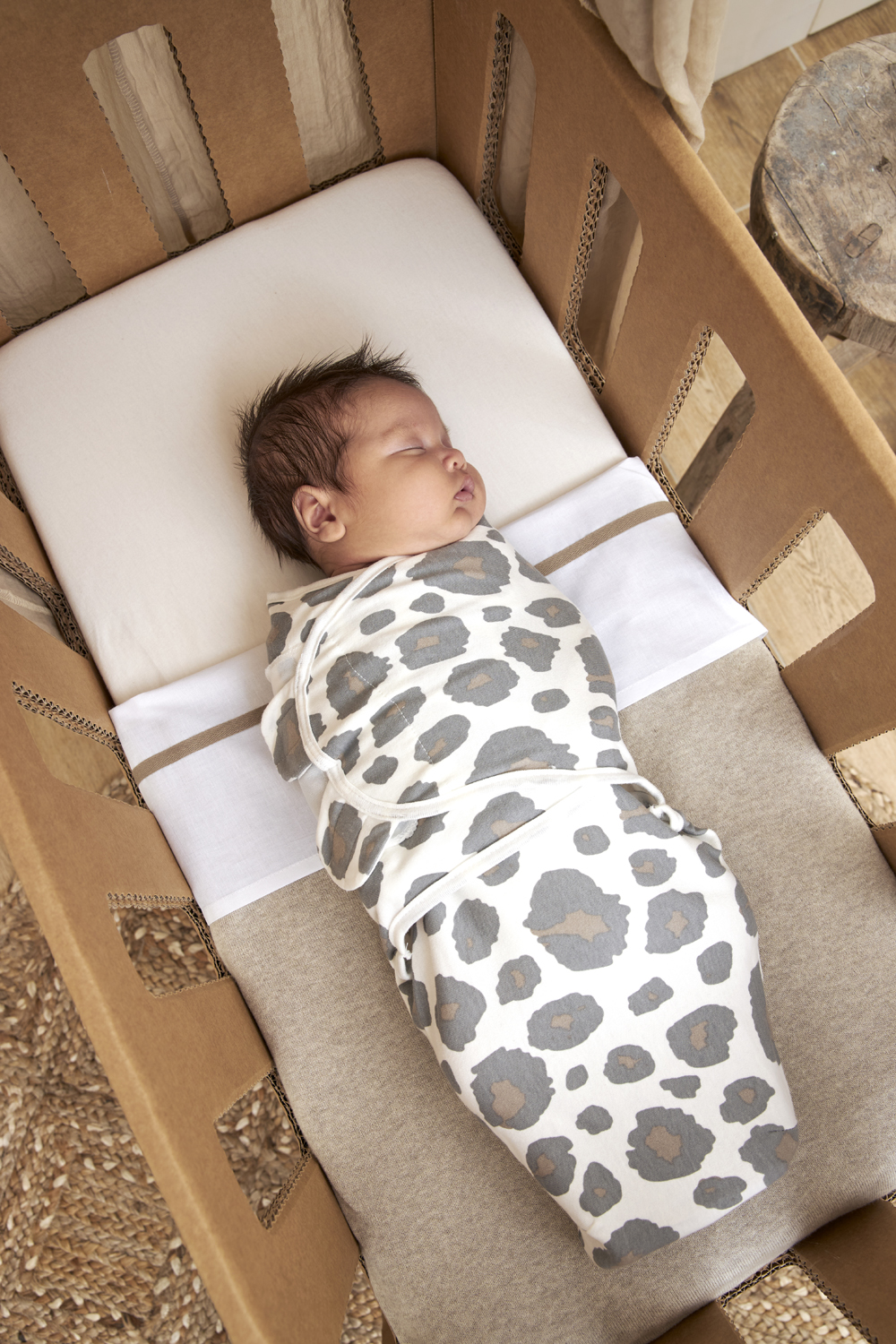 Hoeslaken co-sleeper jersey Uni - offwhite - 50x90cm