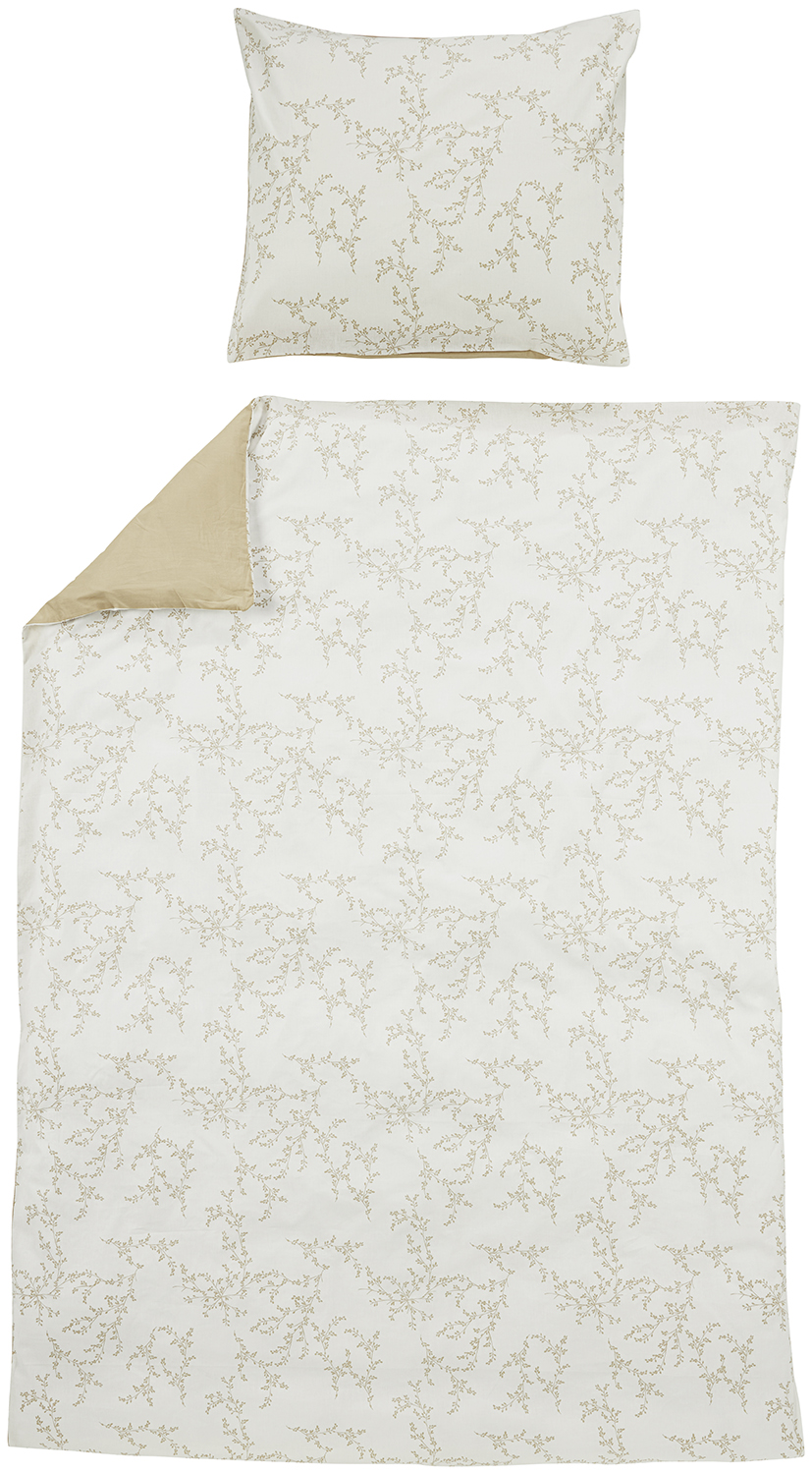 Dekbedovertrek eenpersoons Branches - sand - 140x200/220cm