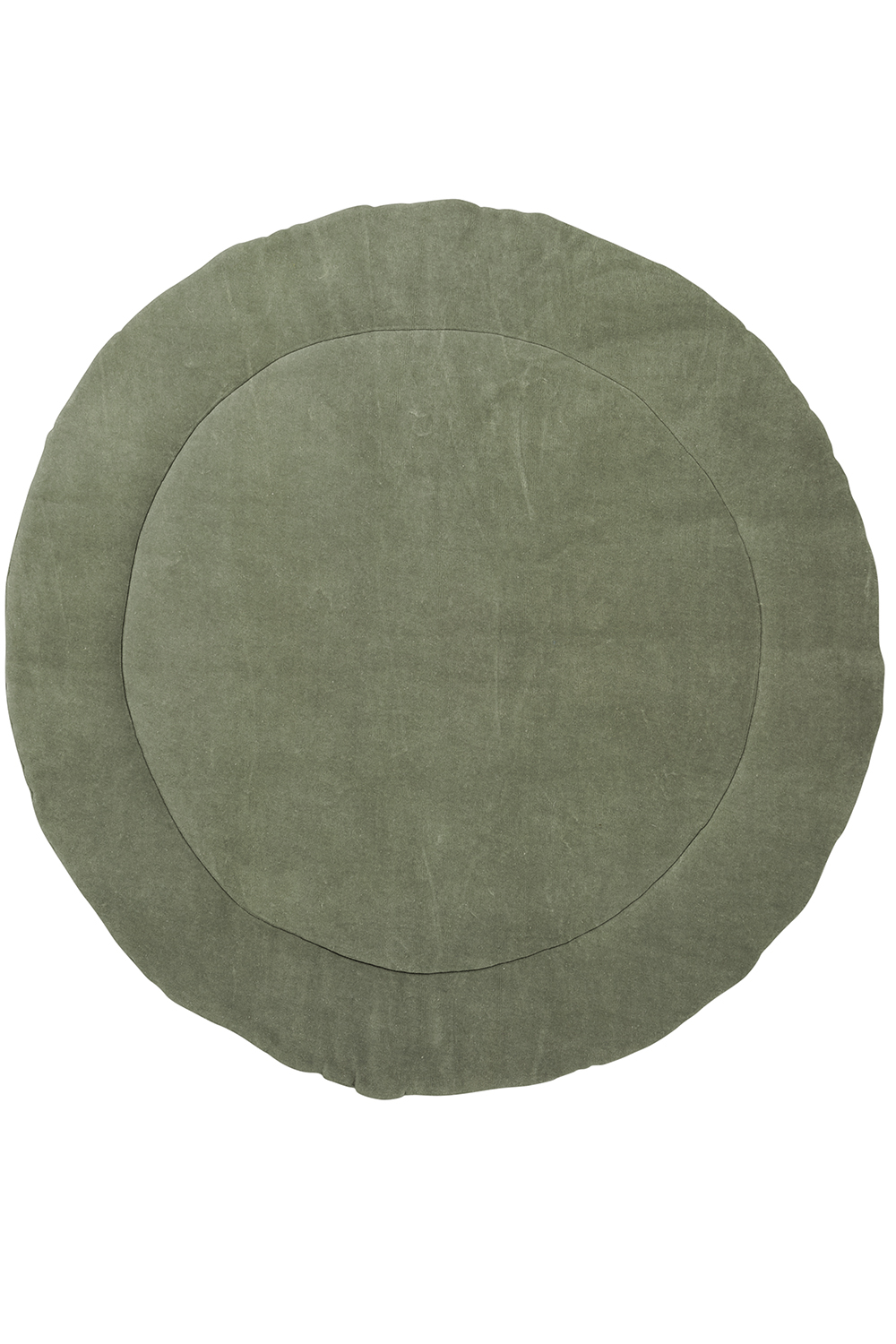 Boxkleed rond Knit Basic velvet - forest green - ⌀95cm