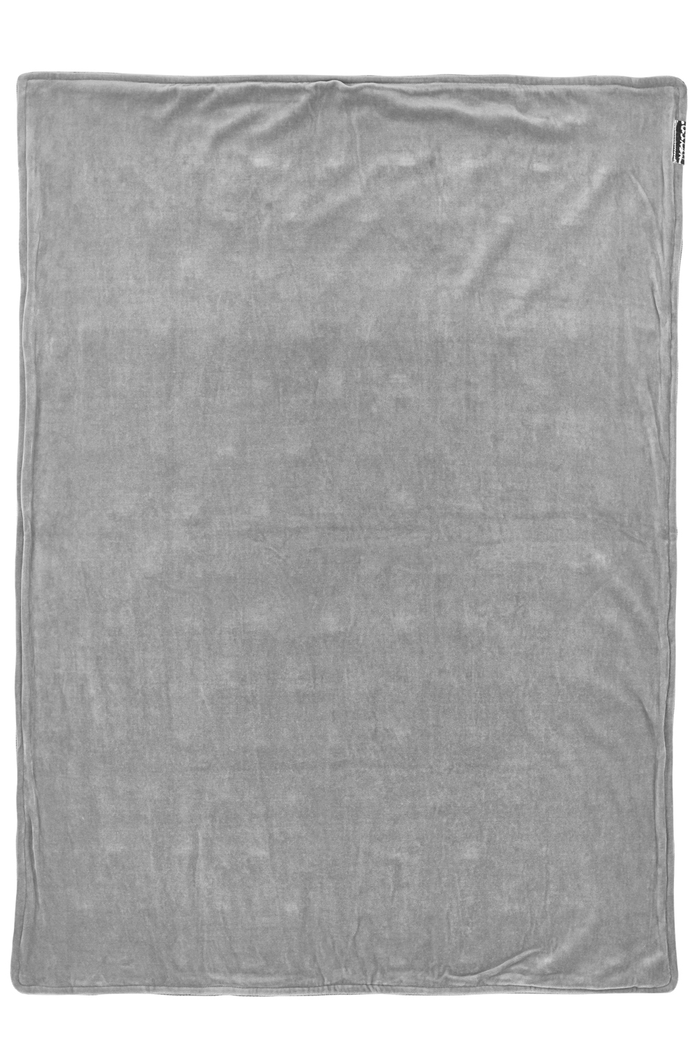 Ledikant deken Knots velvet - grey - 100x150cm