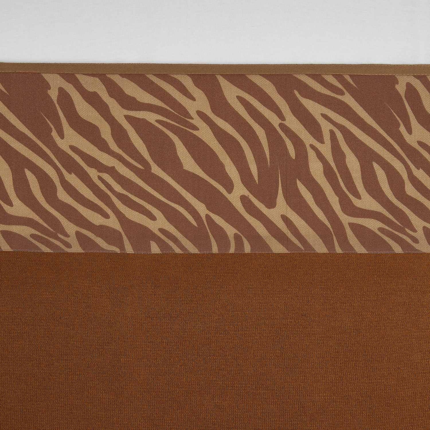 Cot Bed Sheet Zebra - Camel - 100X150cm