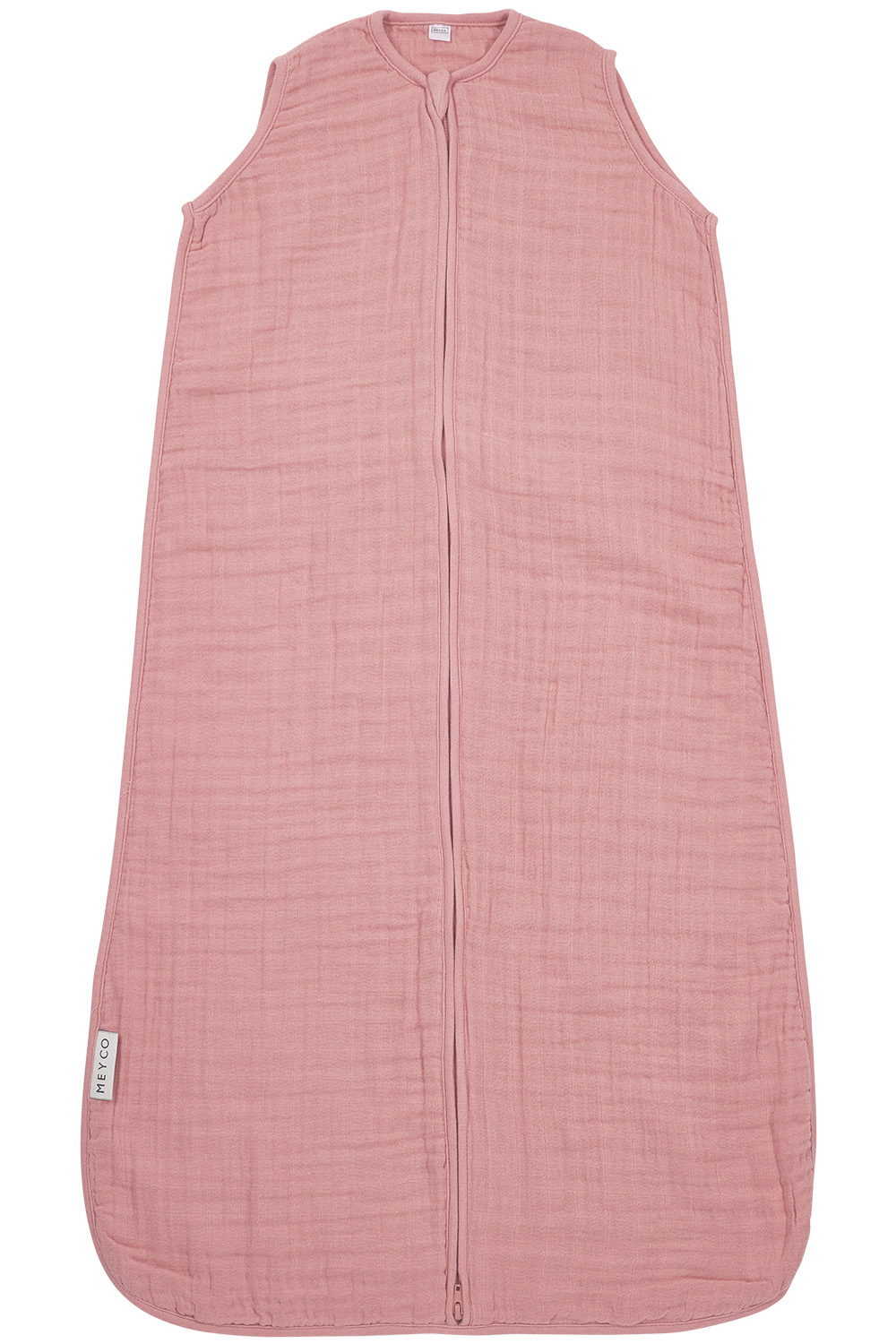 Sleepingbag pre-washed muslin Uni - old pink - 60cm