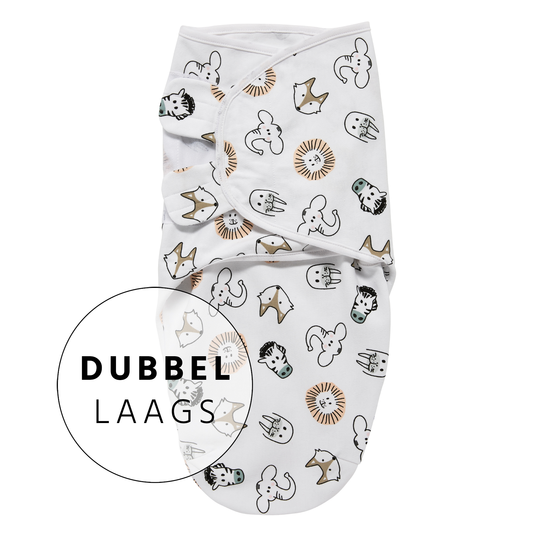 Swaddlemeyco Double Layer Animal - 0-3 Months
