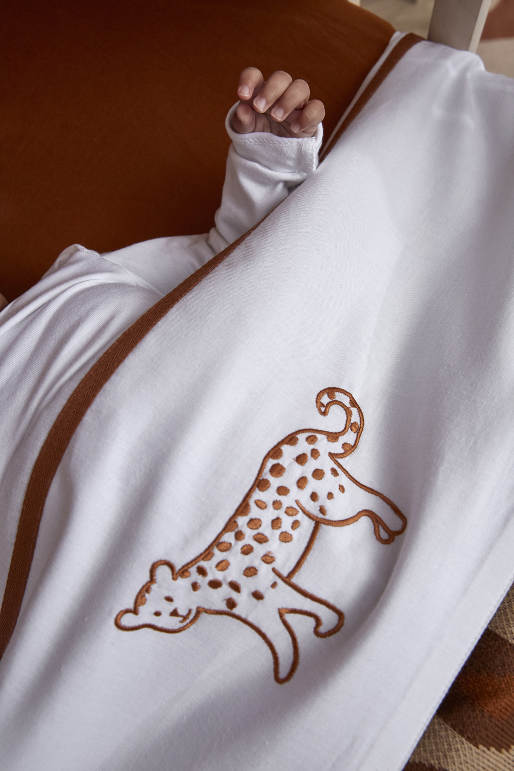 Ledikantlaken Cheetah Animal - Camel - 100x150cm