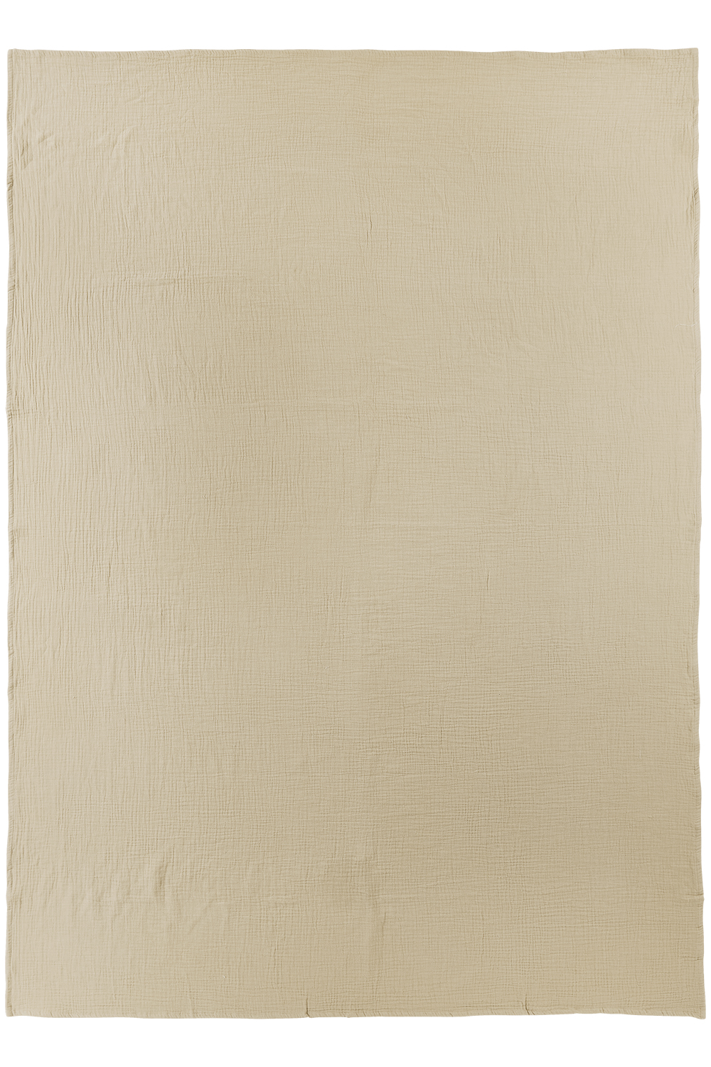 Beach towel pre-washed muslin Uni - sand - 140x200cm