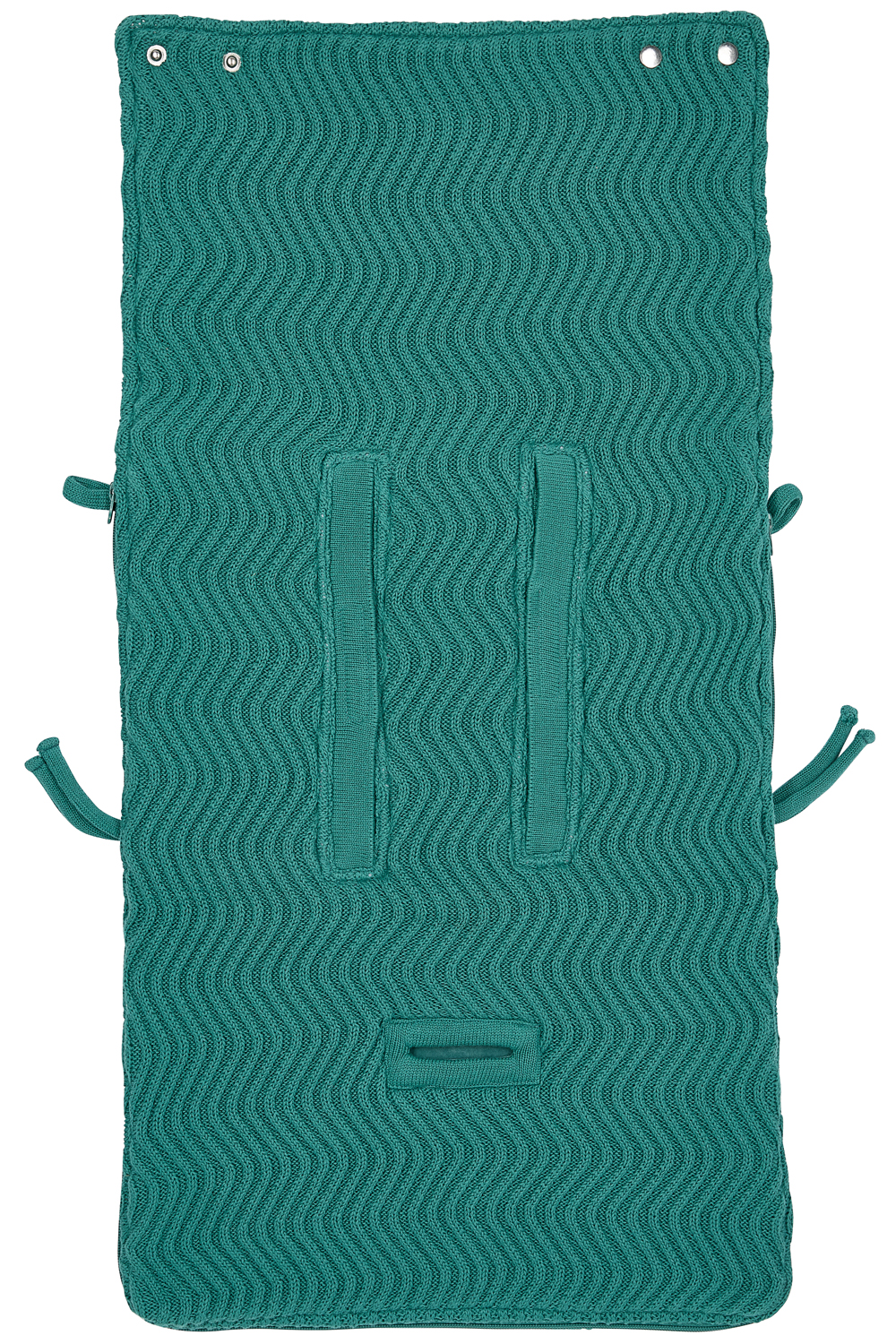 Voetenzak Waves - emerald green - 40x82cm