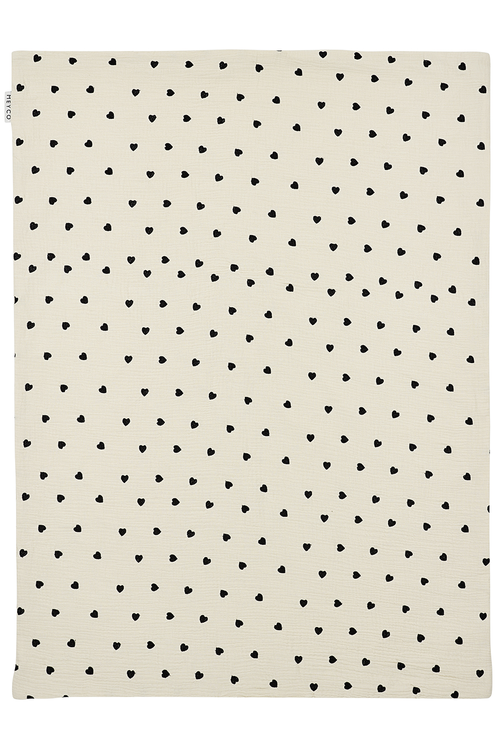 Wiegdeken pre-washed hydrofiel Sweet Heart - soft sand - 75x100cm - 1.5 TOG