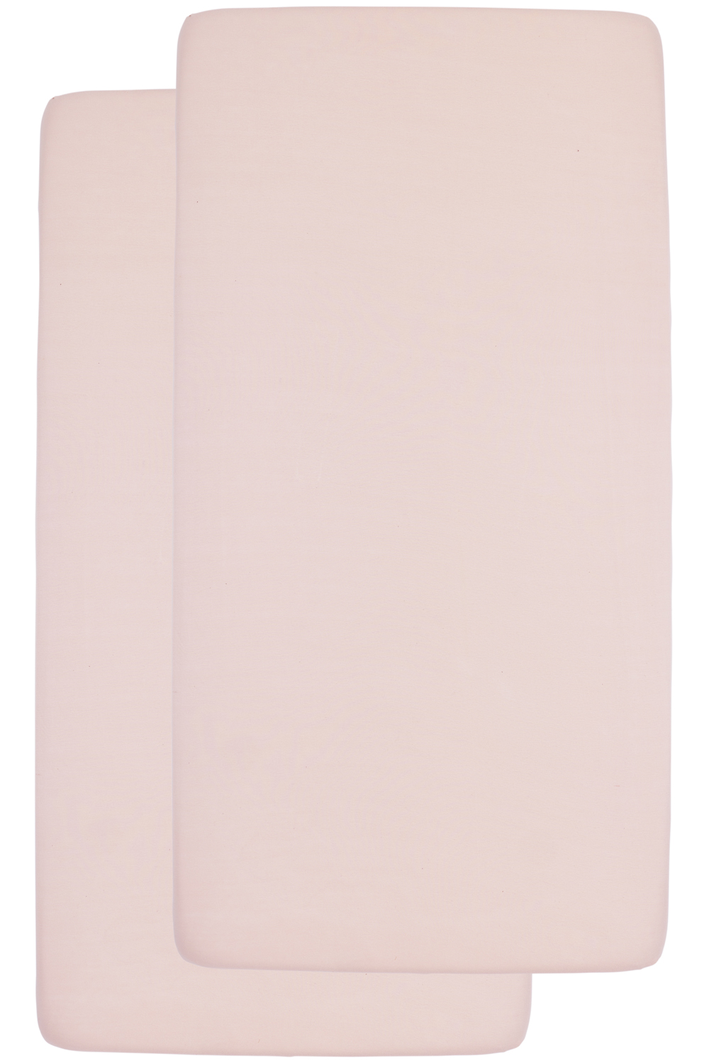Hoeslaken wieg 2-pack jersey Uni - soft pink - 40x80/90cm