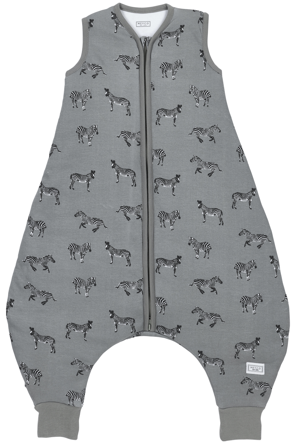 Baby winter sleep overall jumper Zebra Animal - grey - 80cm