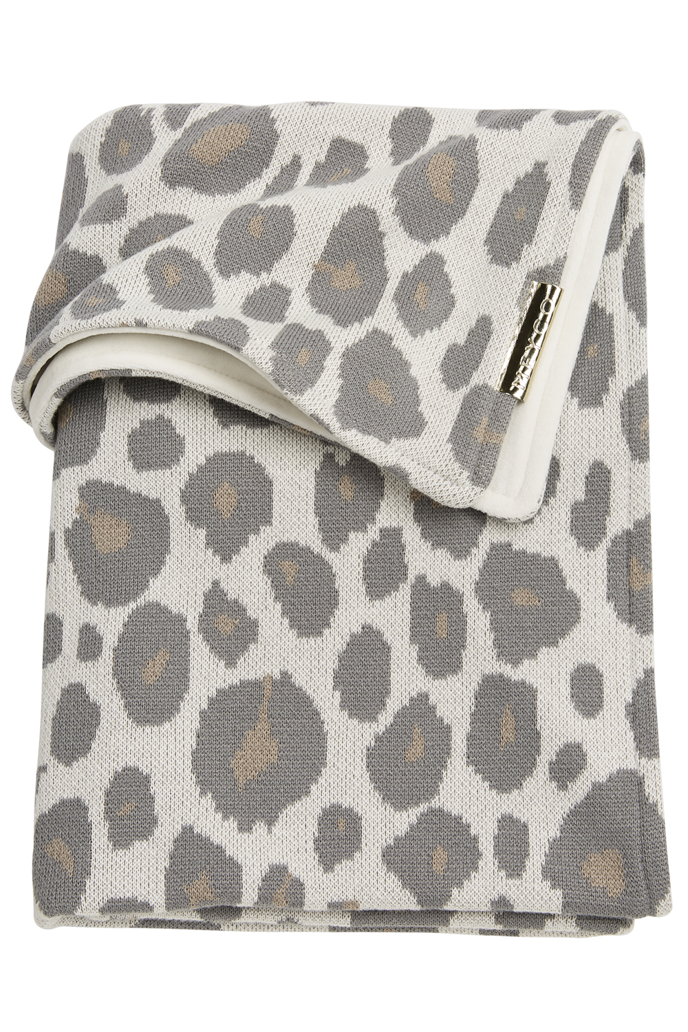 Ledikant deken Panter velvet - neutral - 100x150cm