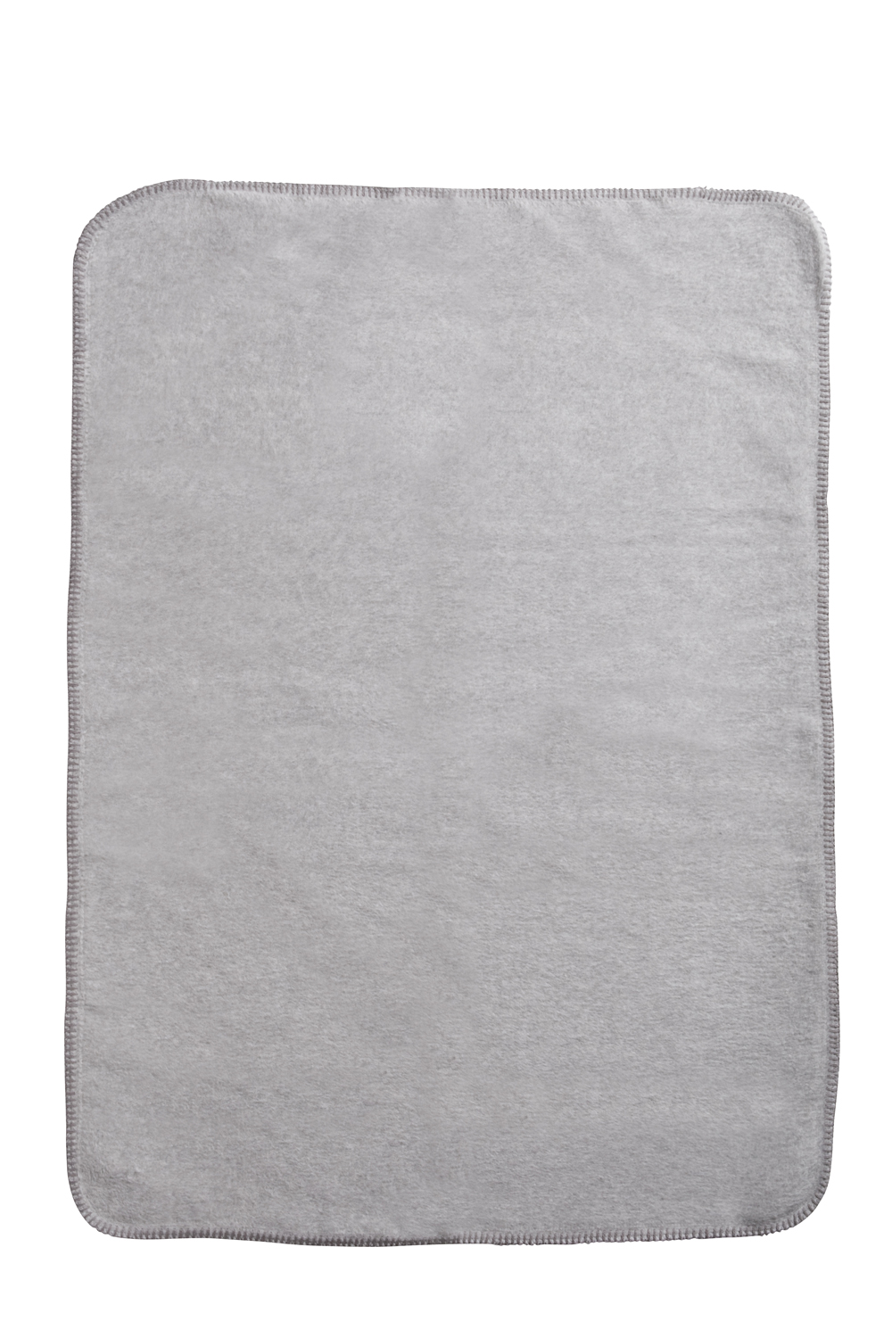 Cot bed blanket Uni - grey melange - 100x150cm