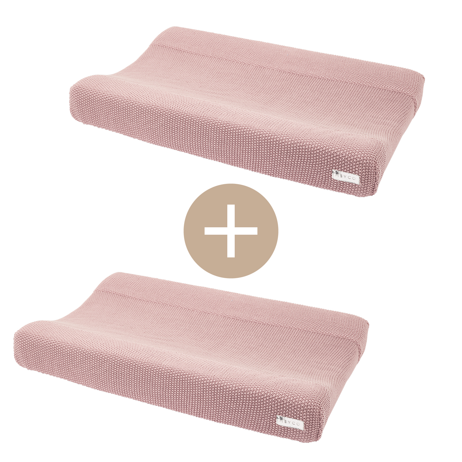 Changing mat cover 2-pack biological Mini Relief - lilac - 50x70cm