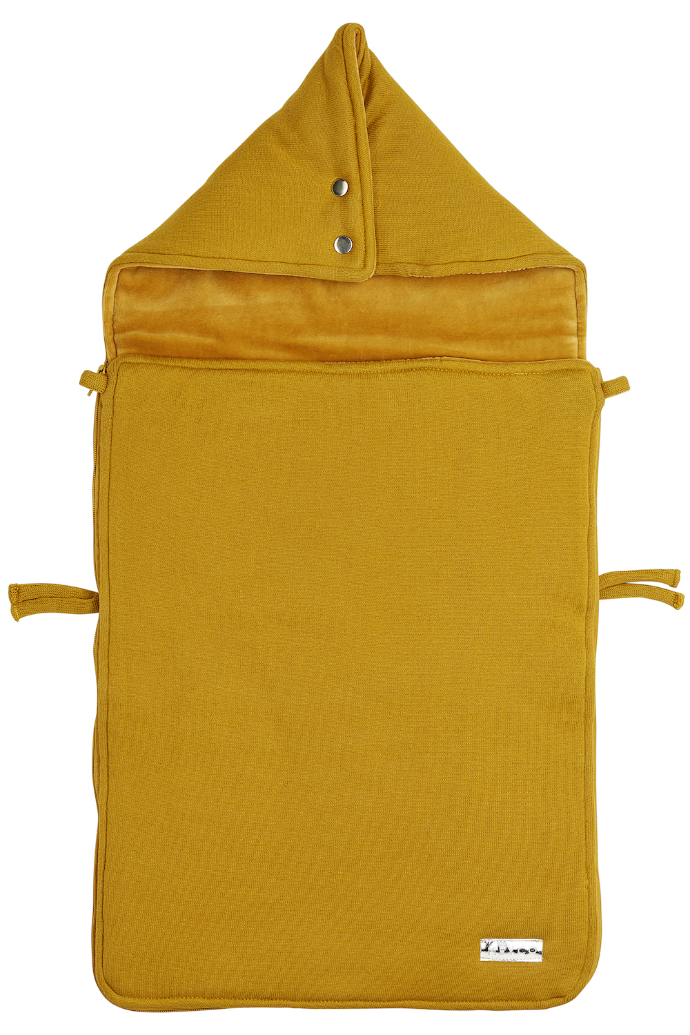 Voetenzak Knit Basic - okergeel - 40x82cm