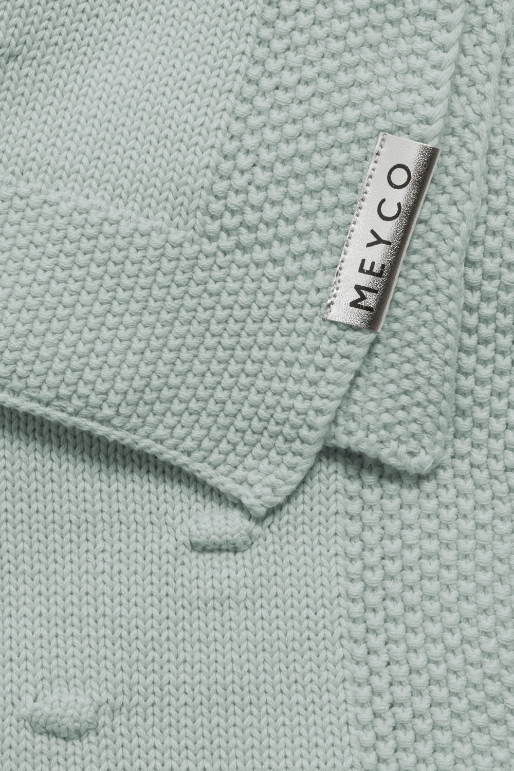 Wiegdeken Knots - stone green - 75x100cm - 1.0 TOG