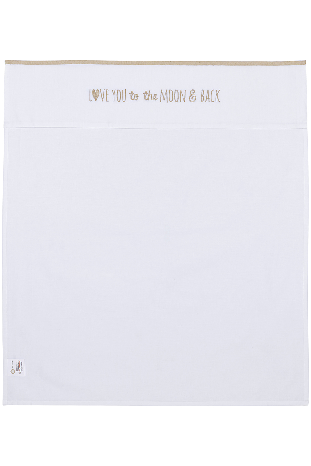 Wieglaken Love you to the moon & back - sand - 75x100cm - 0.3 TOG