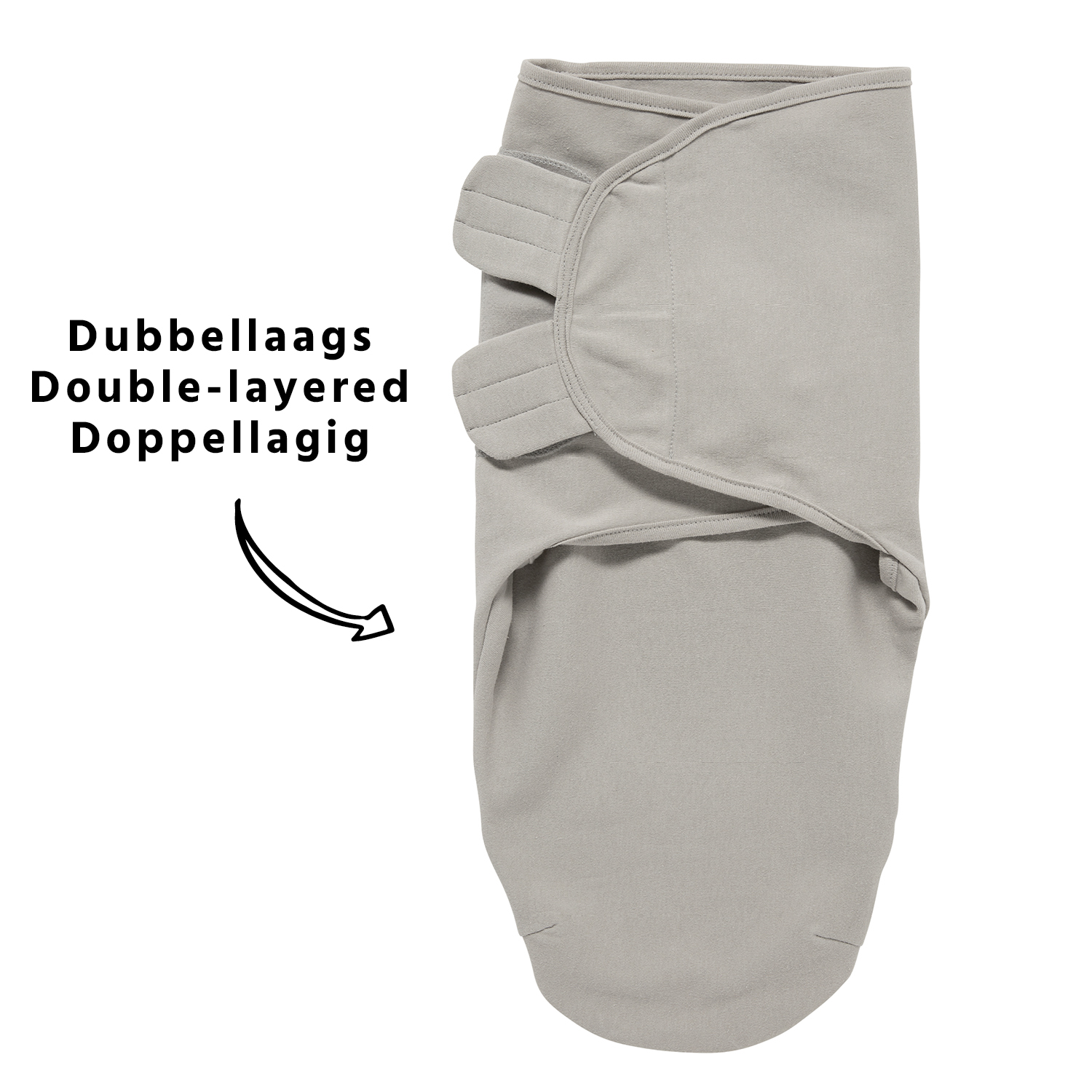 Swaddlemeyco Pucksack Doppellagig Uni - grey - 0-3 Monate