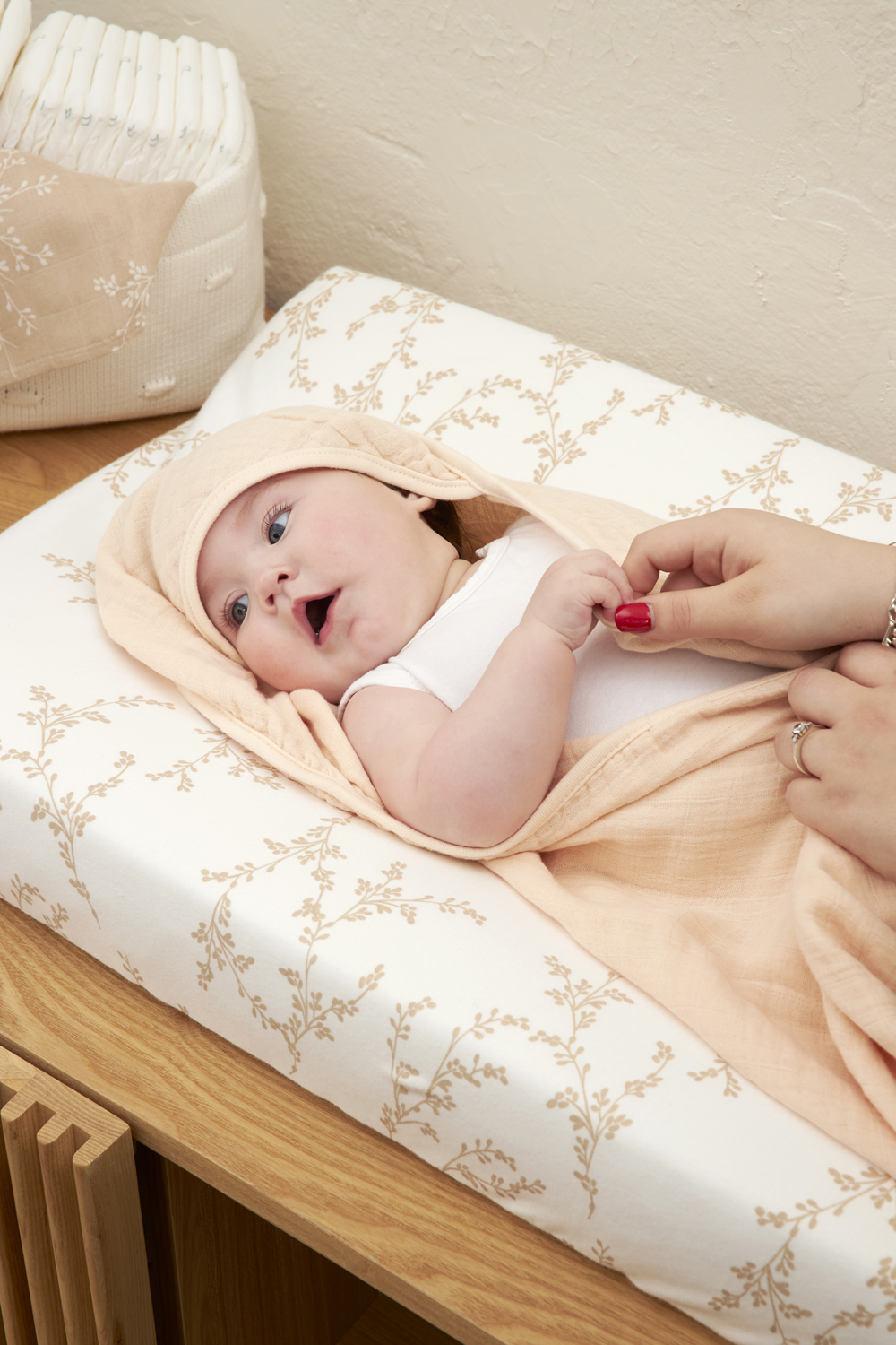 Hydrofiele Badcape - Soft Peach - 80x80cm