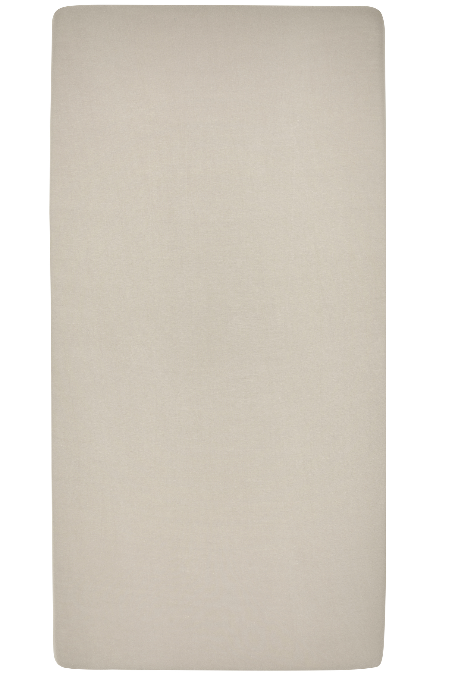 Hoeslaken eenpersoonsbed Uni - sand - 90x210/220cm