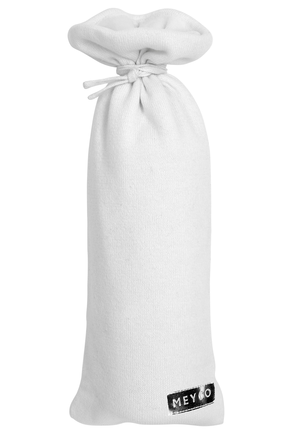 Cabea Clear Hot Water Bottle with Linen White Knit Cover (Color: Linen White)