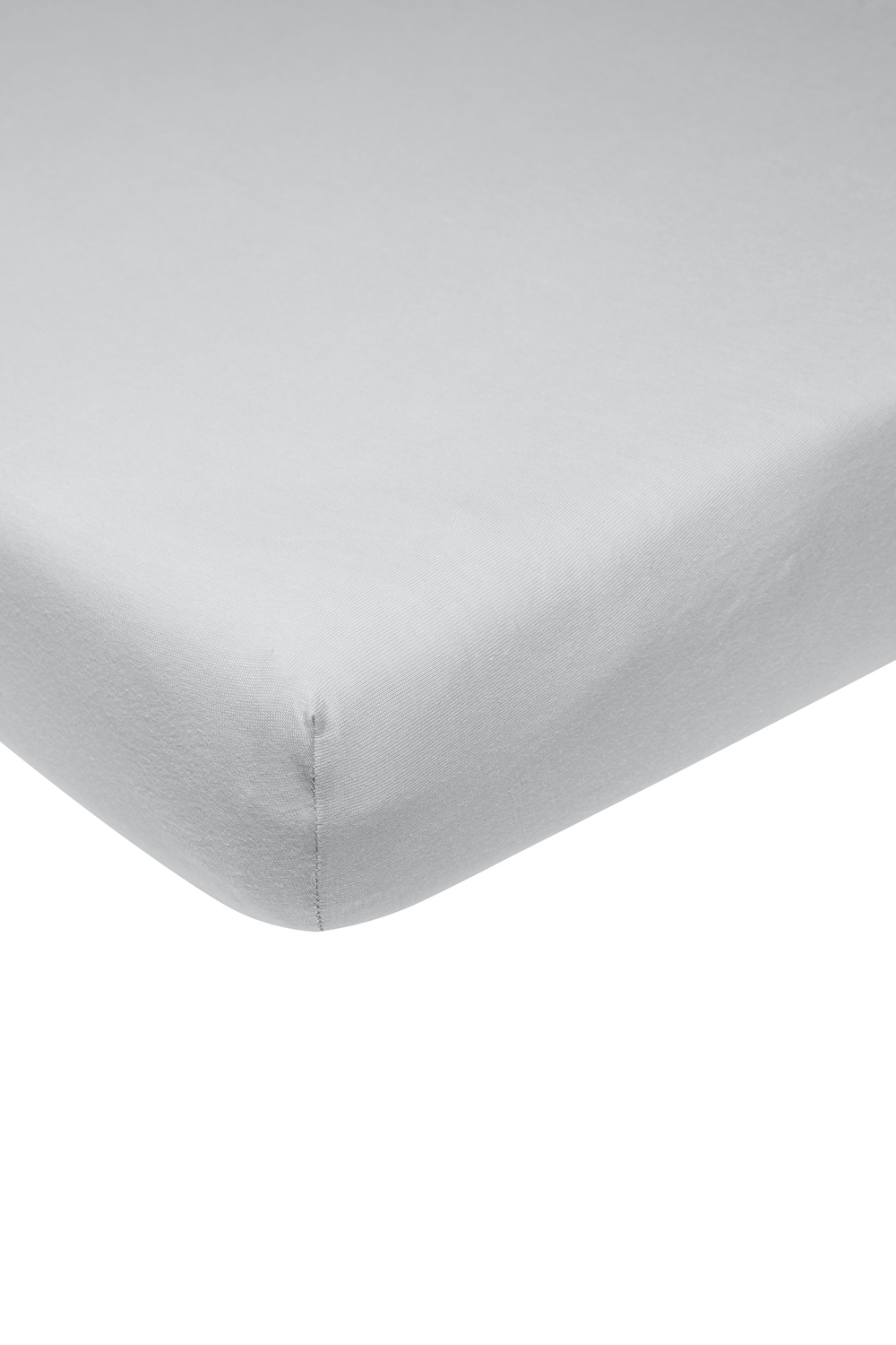 Fitted sheet 1-Pers. Uni - light grey - 90x200cm