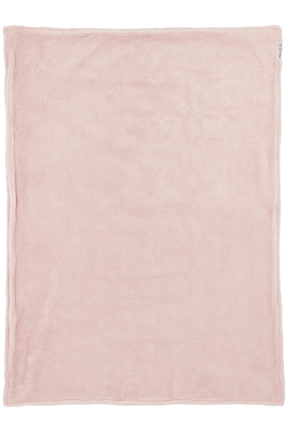 Cot bed blanket Mini Knots teddy - soft pink - 100x150cm - 2.0 TOG