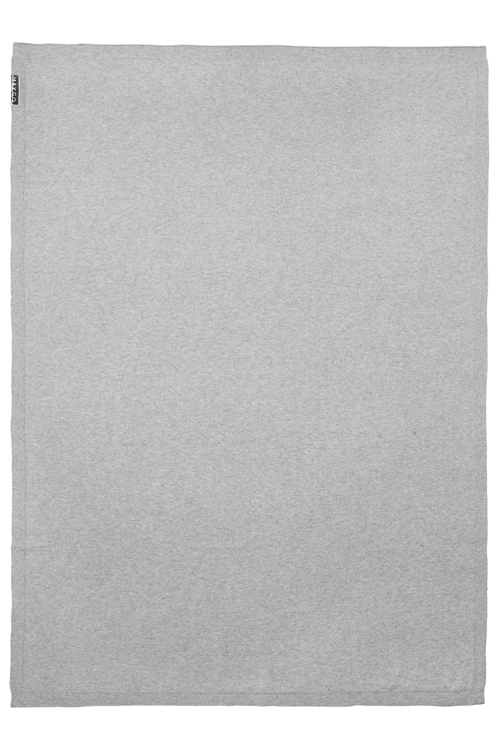 Wiegdeken Knit Basic - grey melange - 75x100cm
