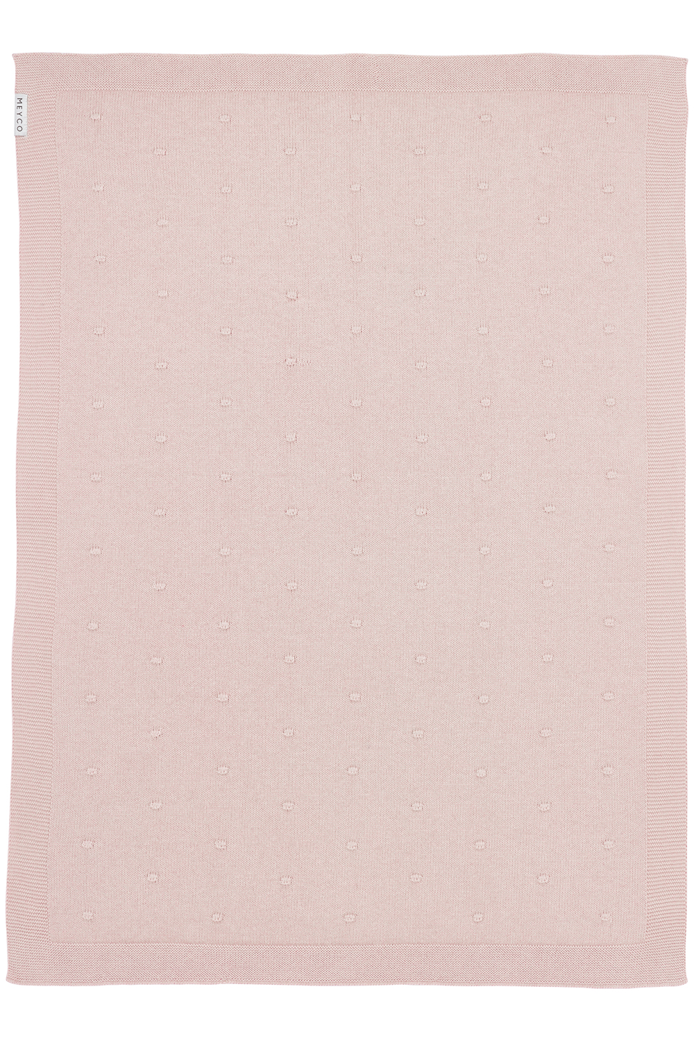 Babydecke groß Mini Knots - soft pink - 100x150cm