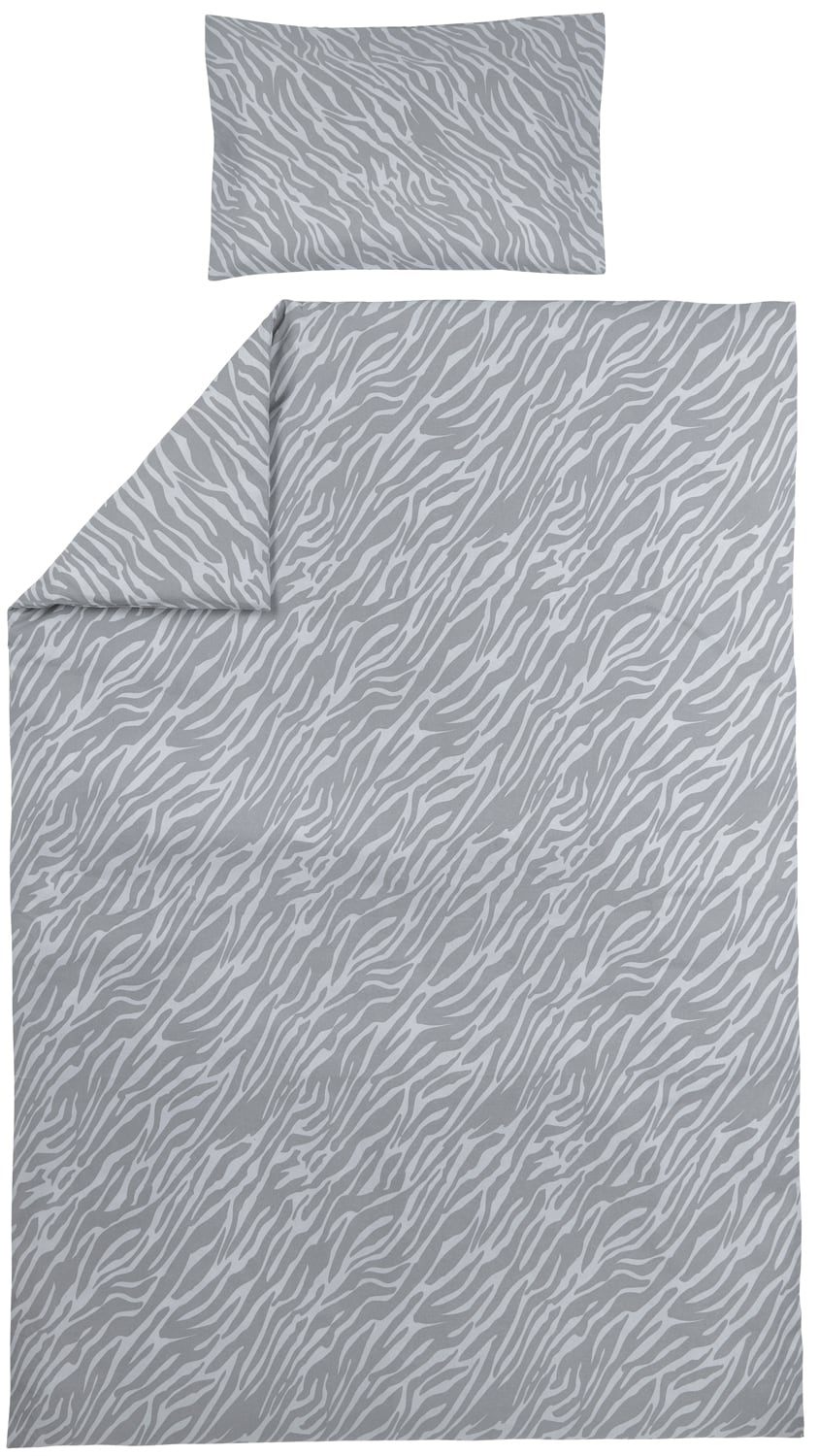 Dekbedovertrek 1-persoons Zebra Grey (140x200/220cm)