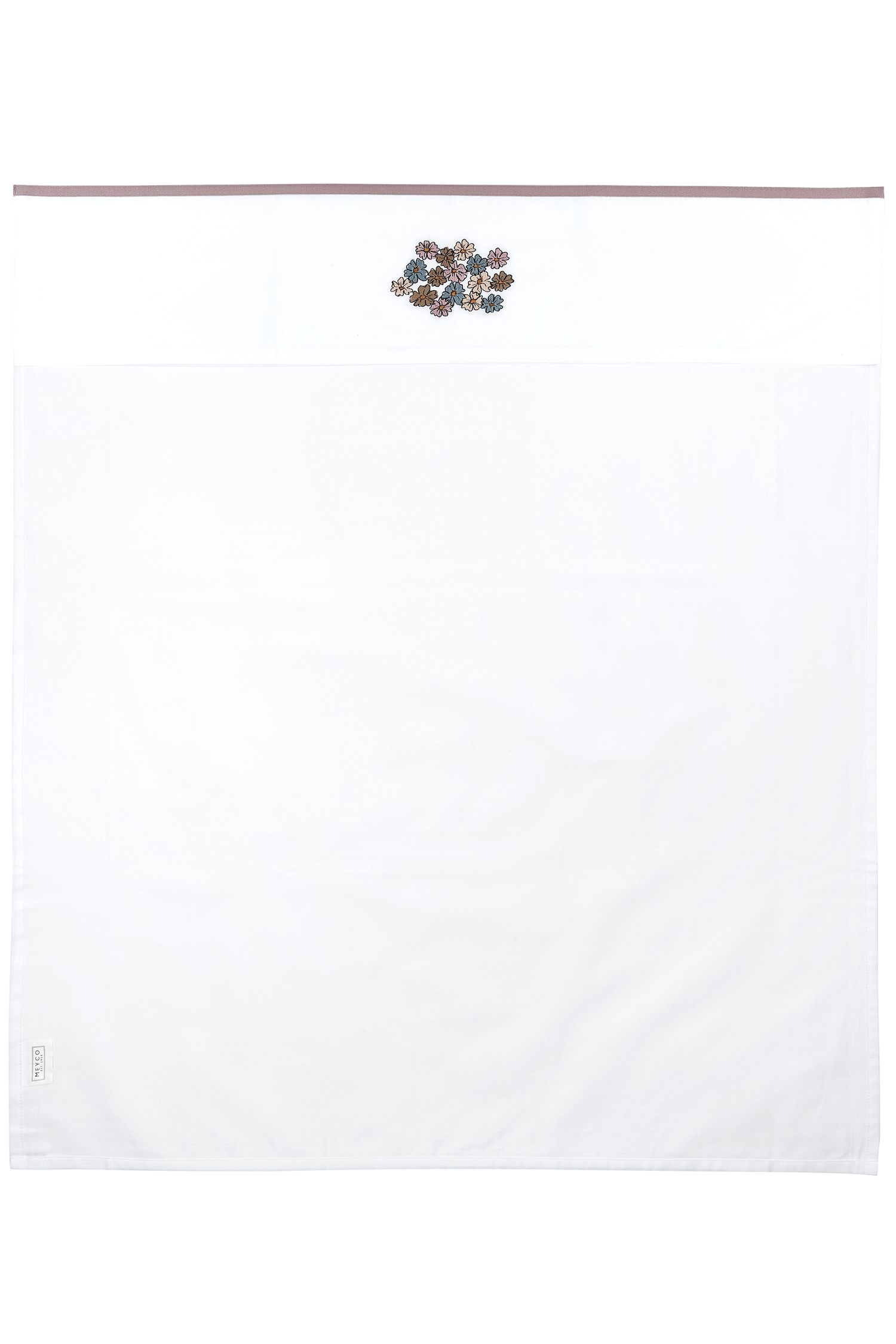 Wieglaken Vintage Flower - lilac - 75x100cm