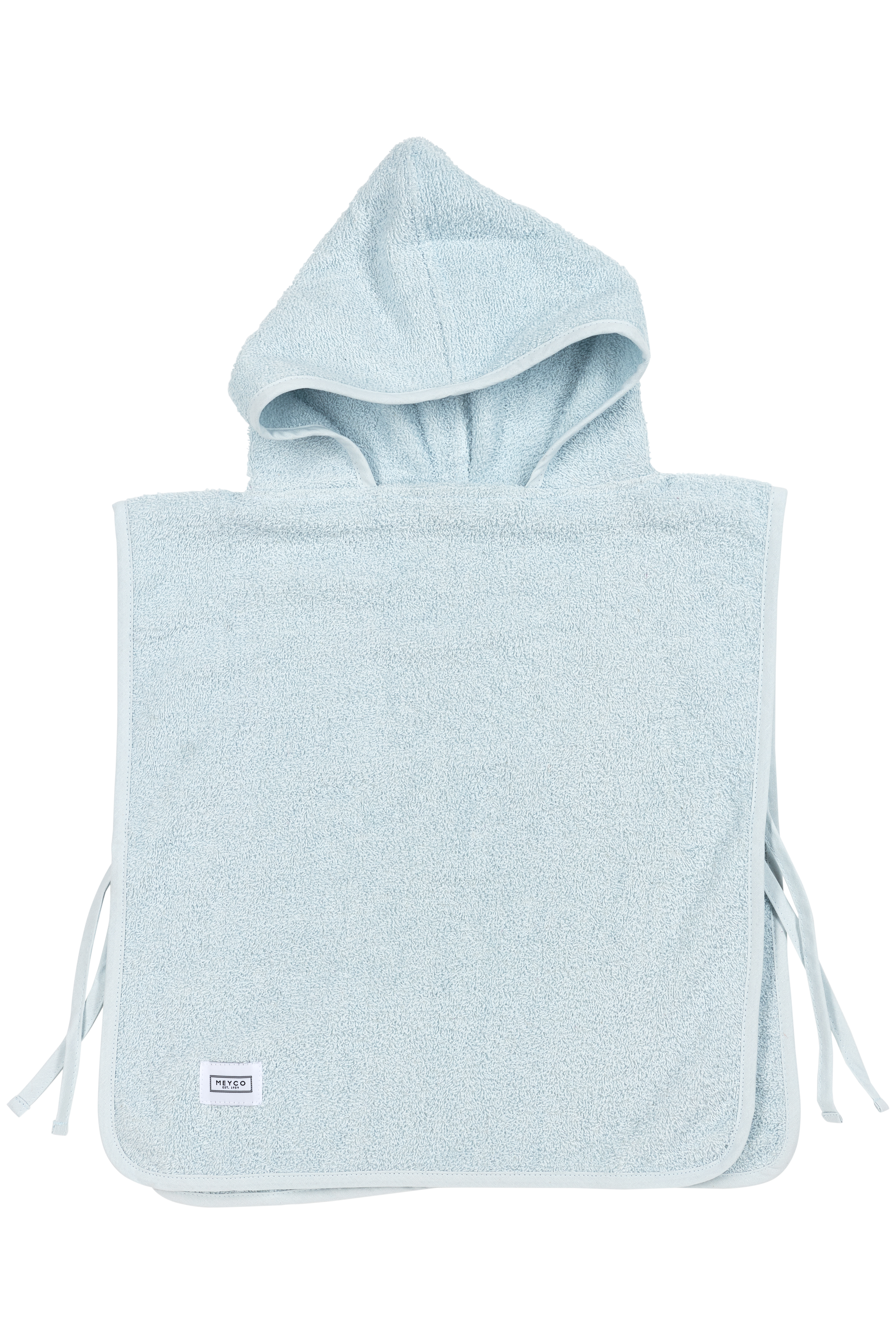 Bath poncho terry Uni - light blue - 1-3 years