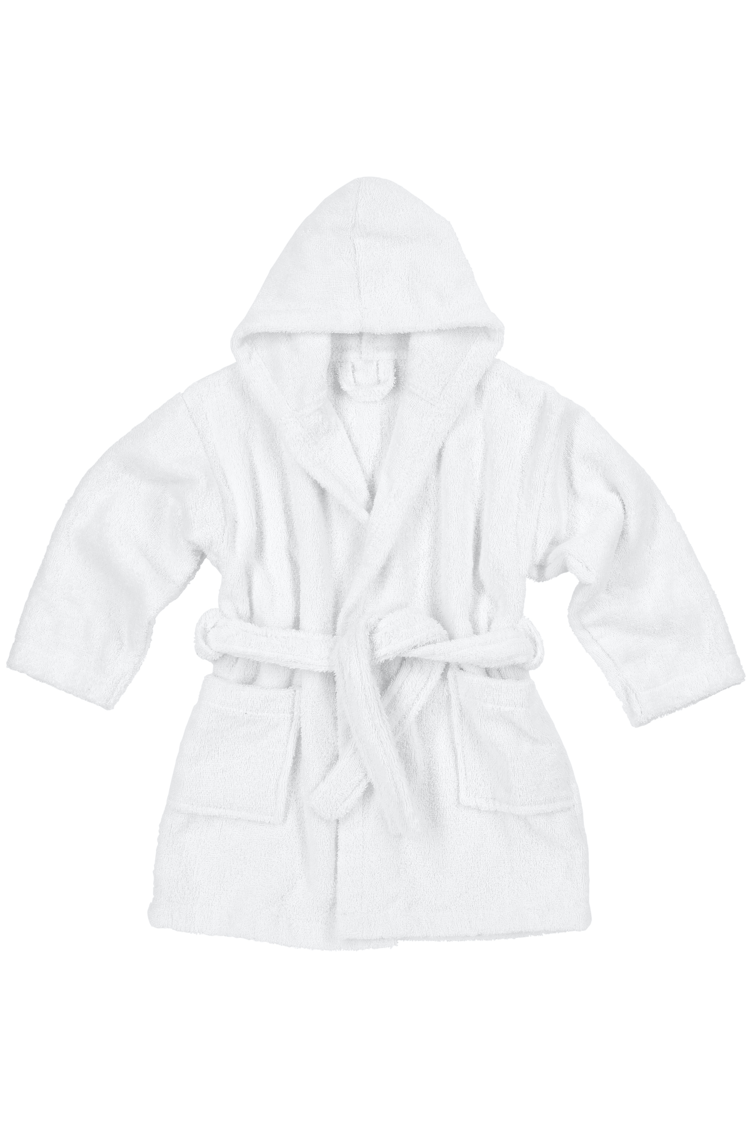 Bathrobe terry Uni - white - 98/104