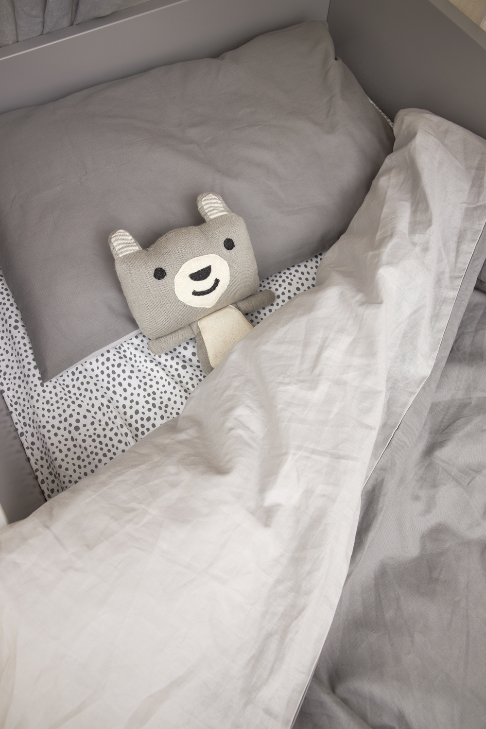 Fitted sheet 1-Pers. Cheetah - grey - 90x200cm