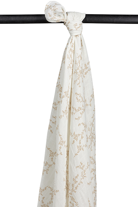 Hydrofiele Swaddle XL Branches - Sand - 140x200cm