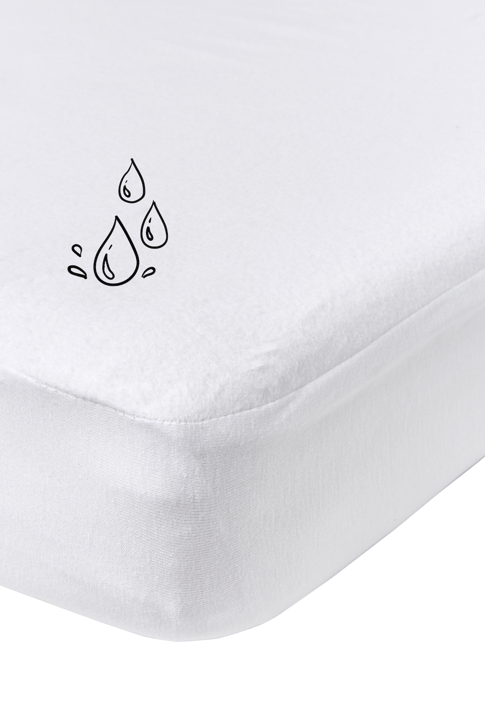 Waterproof fitted sheet 1-Pers. - white - 90x200cm