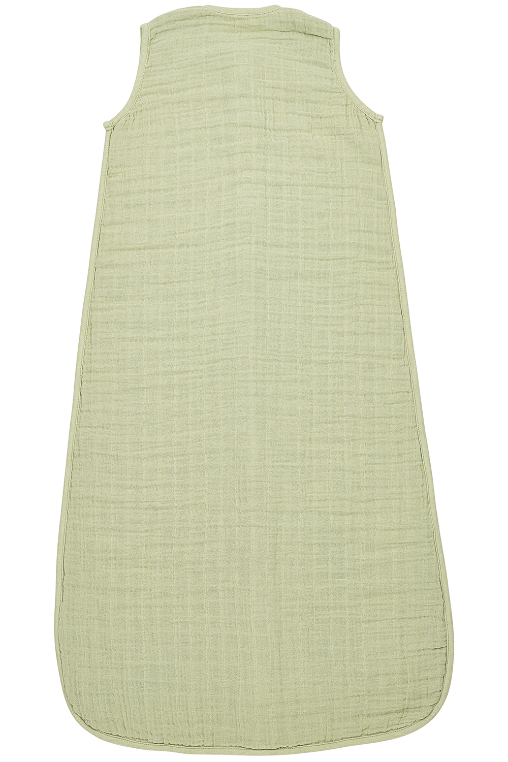Sleepingbag pre-washed muslin Uni - soft olive - 90cm - 0.5 TOG