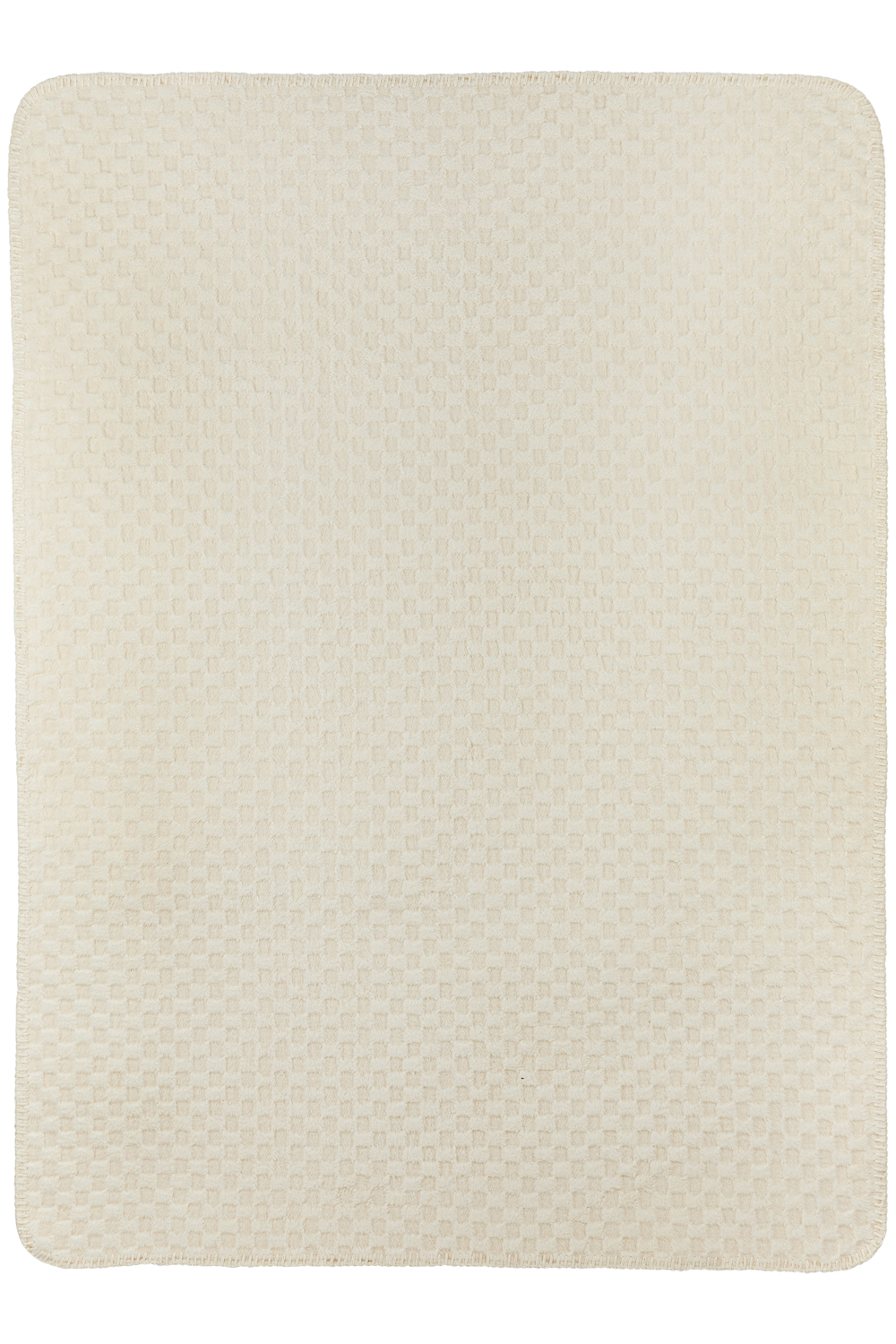 Wiegdeken biologisch Grid - natural - 75x100cm