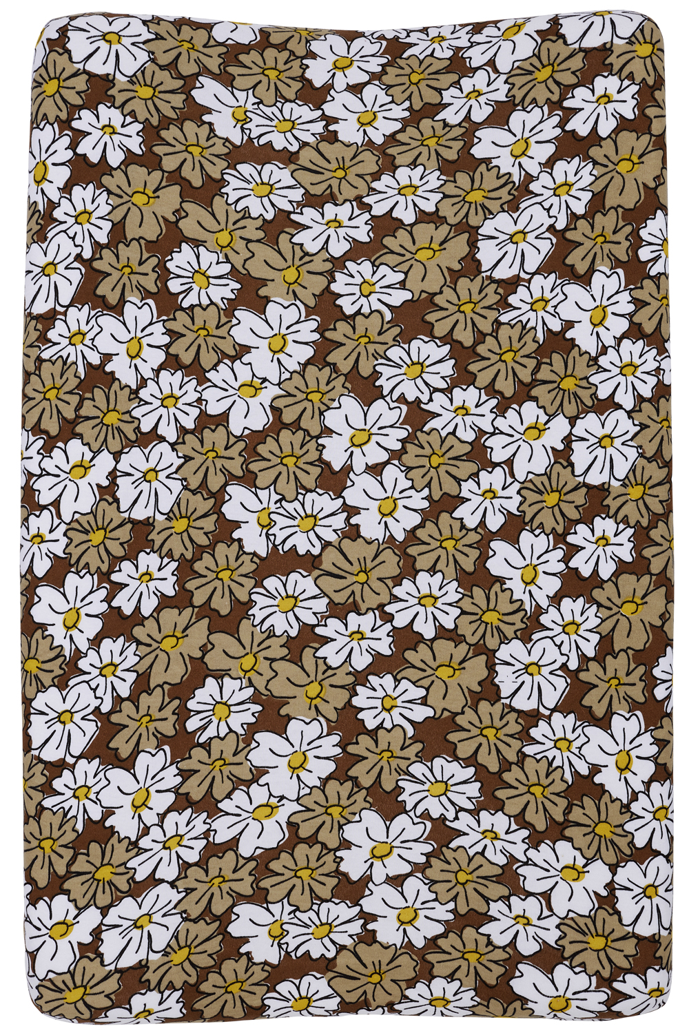 Aankleedkussenhoes Vintage Flower - chocolate - 50x70cm