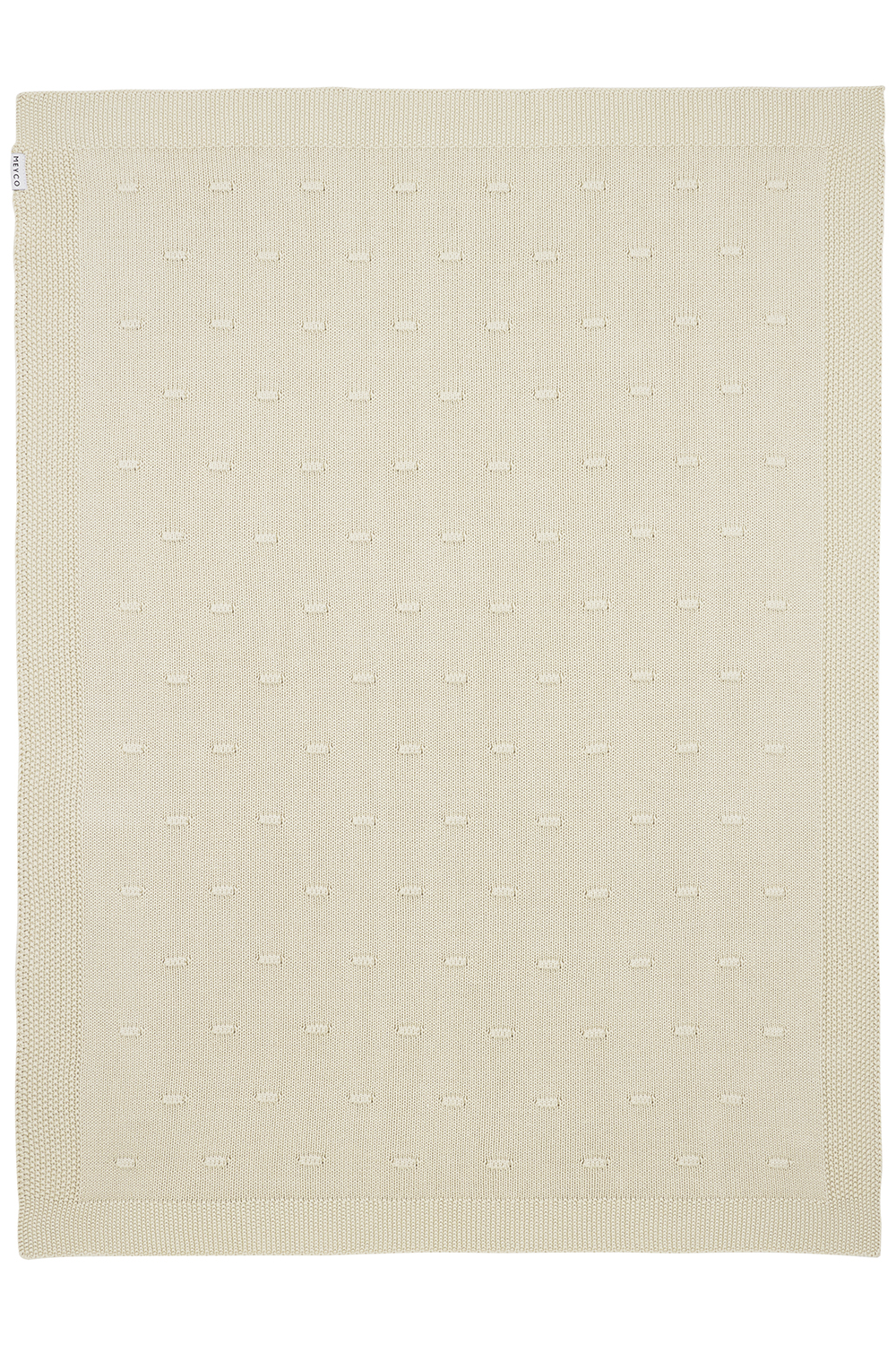 Crib bed blanket Knots - soft sand - 75x100cm - 1.0 TOG