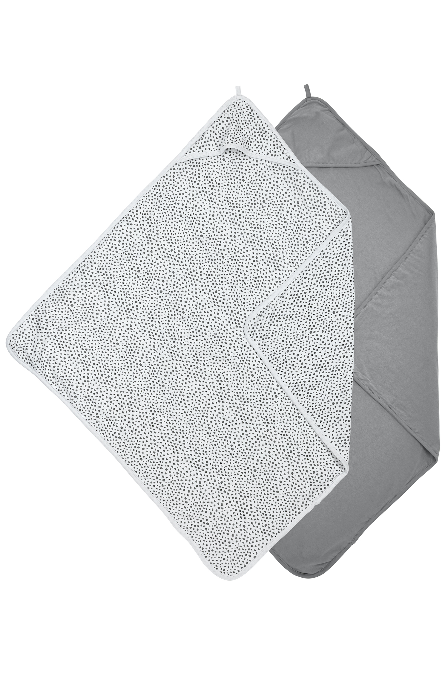 Bathcape 2-pack Cheetah/Uni - grey - 80x80cm