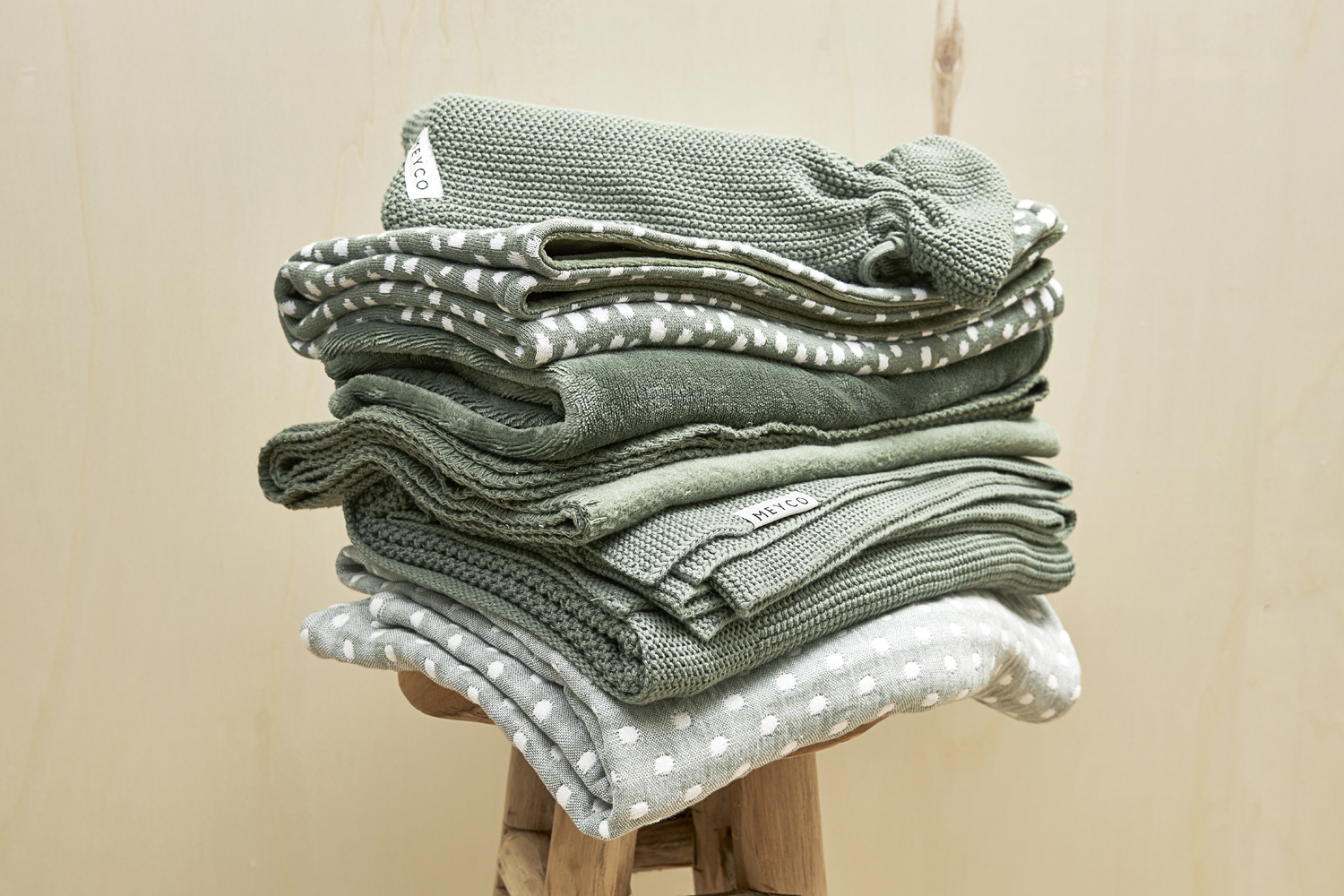 Organic Cot Bed Blanket Mini Relief - Forest Green - 100X150 cm