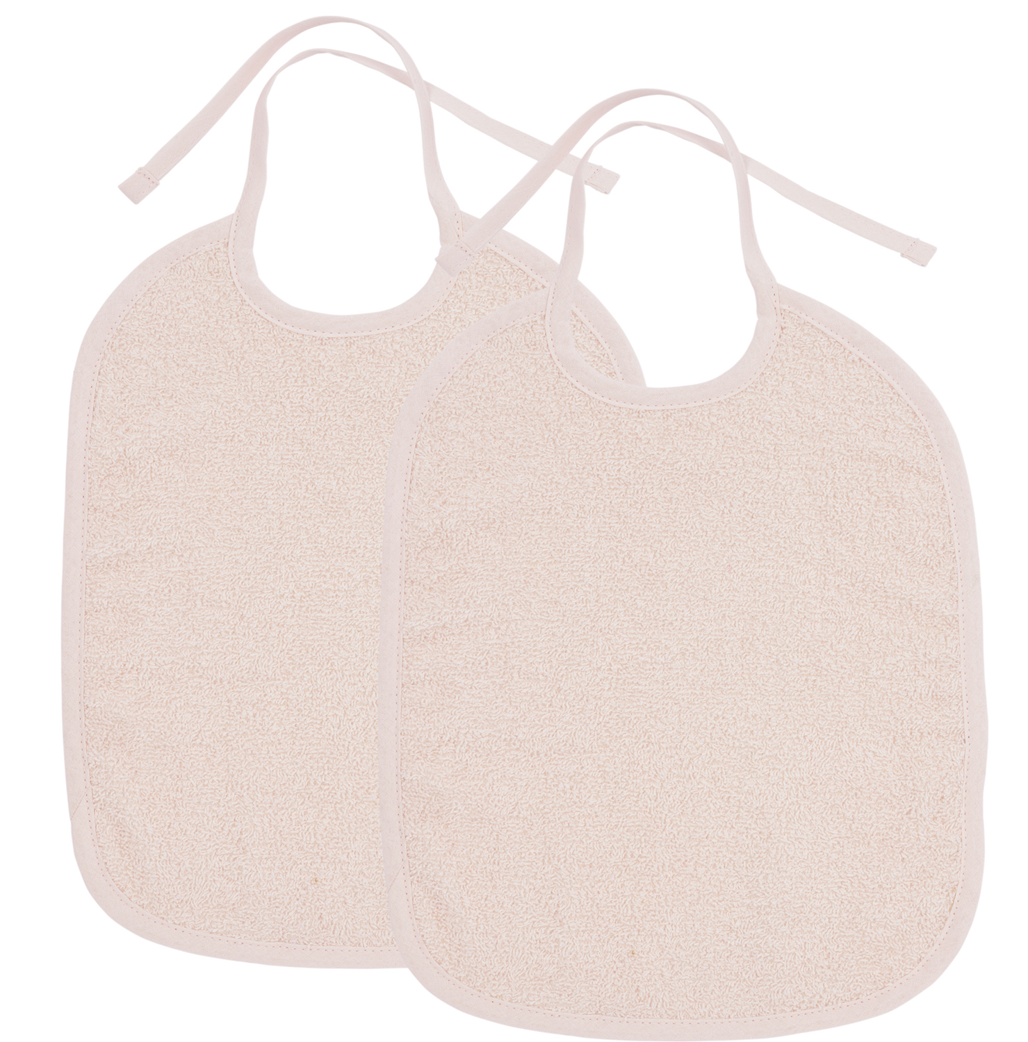 Slab 2-pack badstof Uni - soft pink
