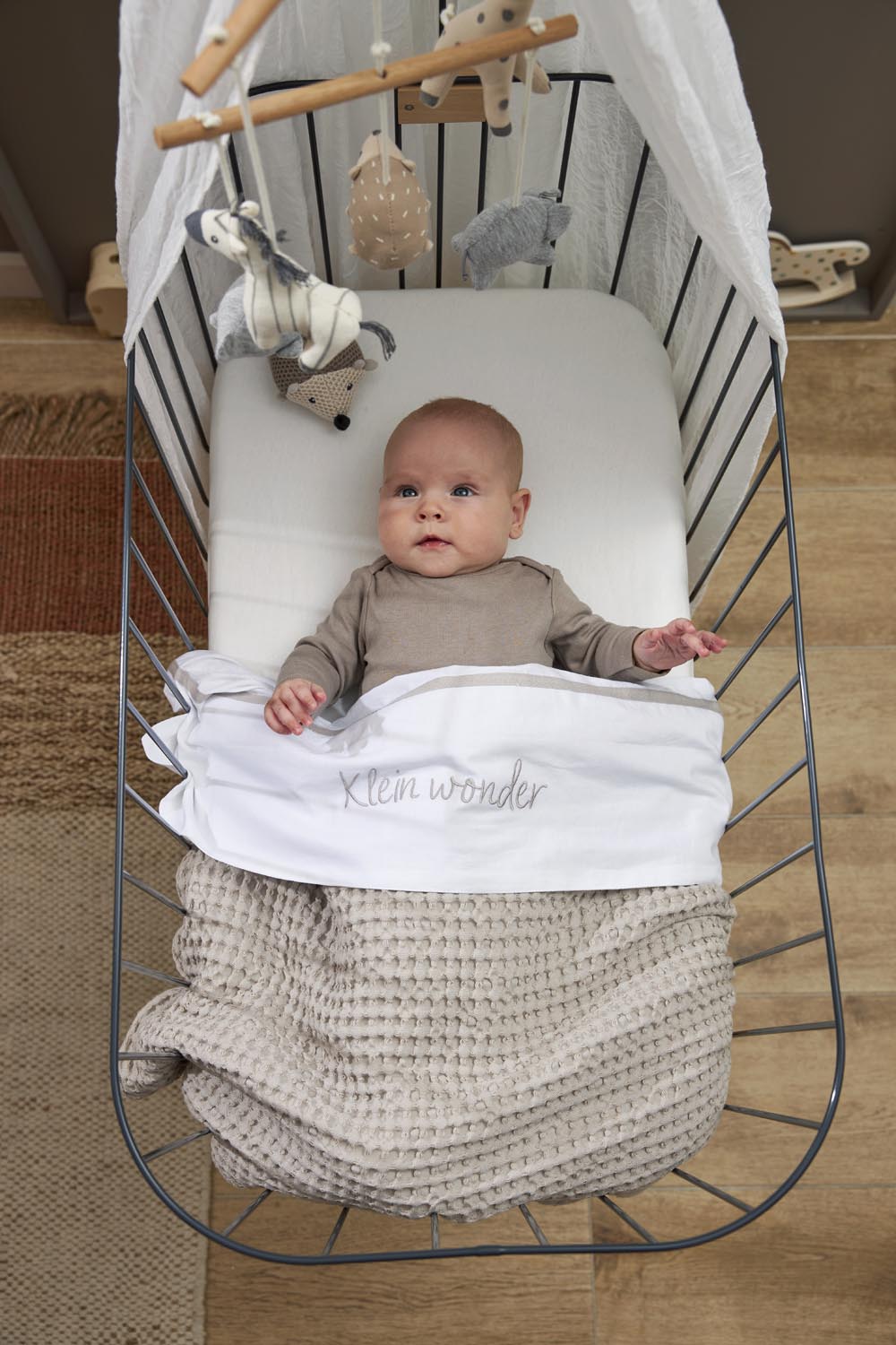 Fitted sheet co-sleeper jersey Uni - white - 50x90cm