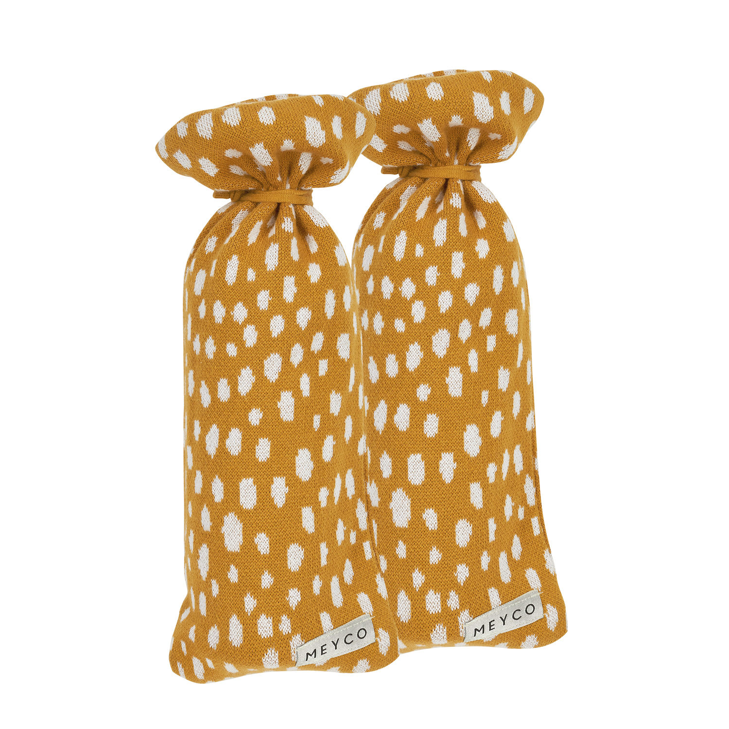 Hot water bottle cover 2-pack Cheetah - honey gold