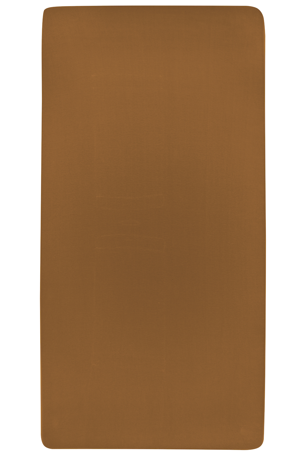 Fitted sheet 1-Pers. Uni - camel - 80x210/220cm